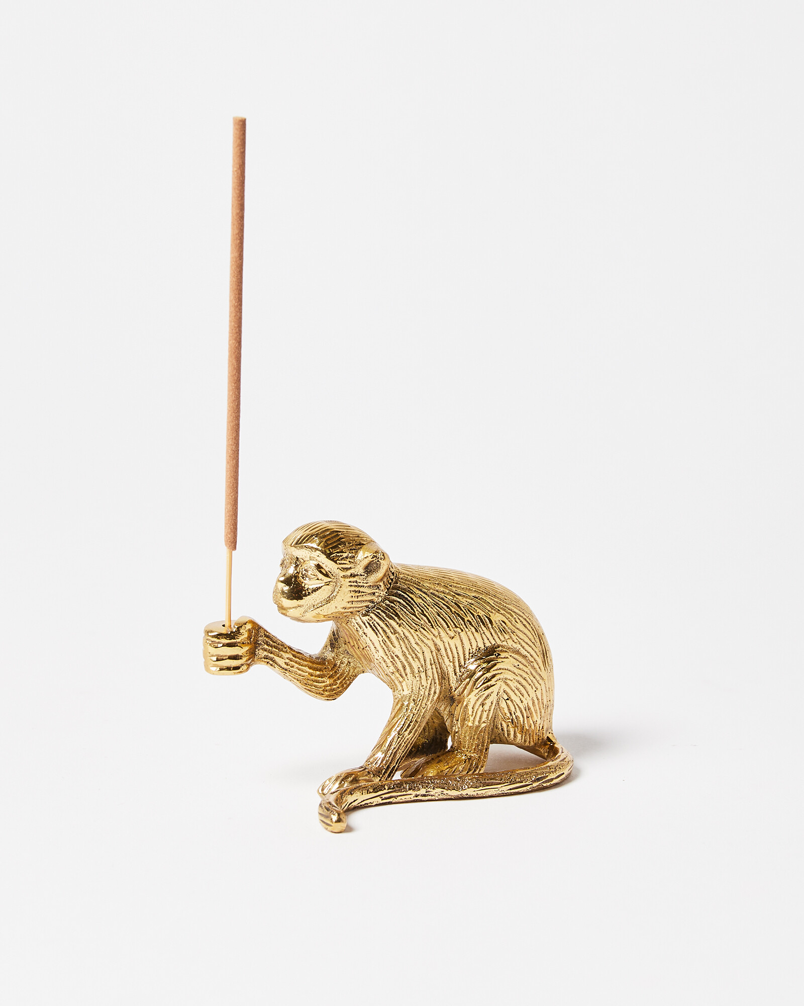 Monkey Gold Incense Holder Oliver Bonas