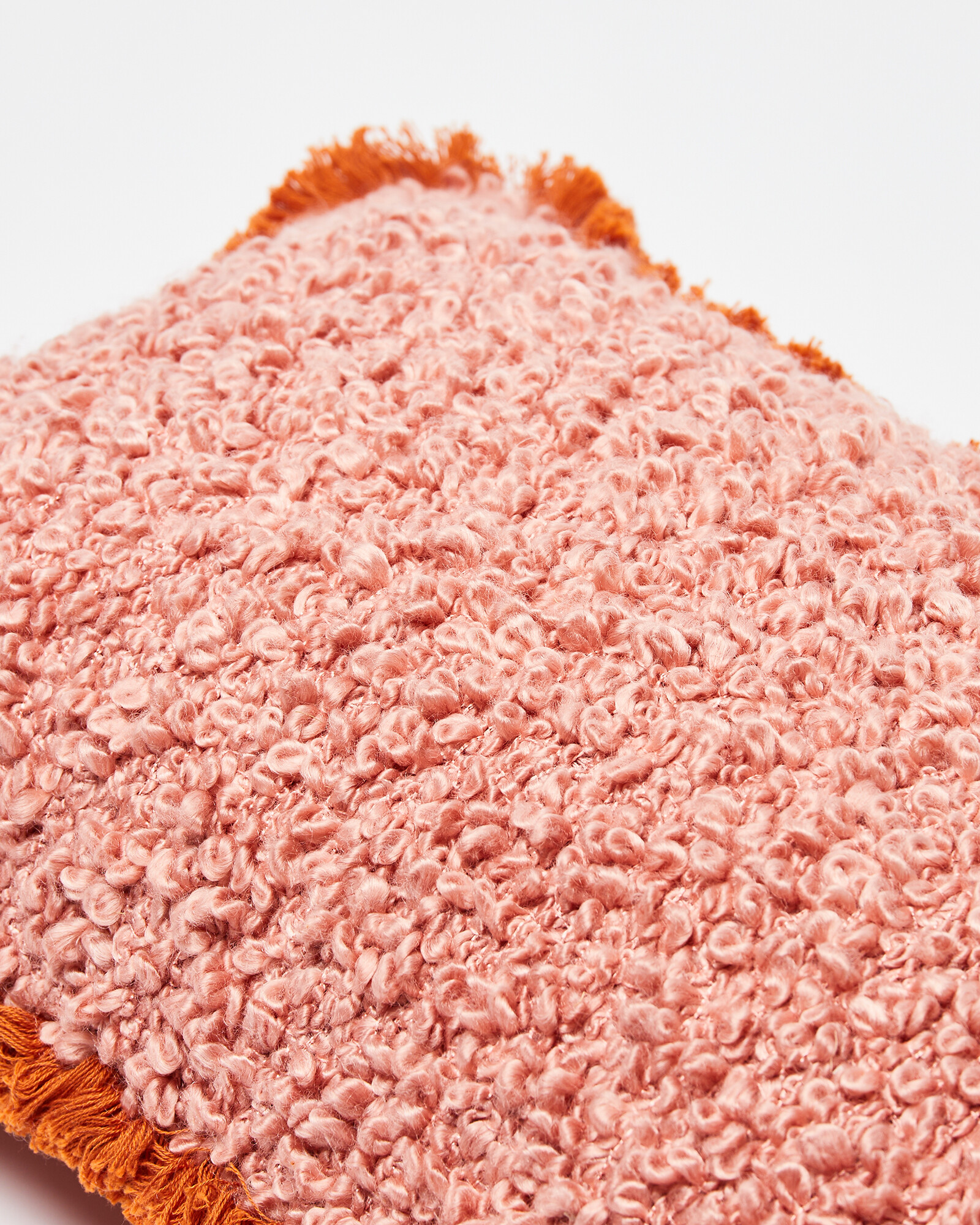 Boucle Fringed Cushion Covers | Oliver Bonas