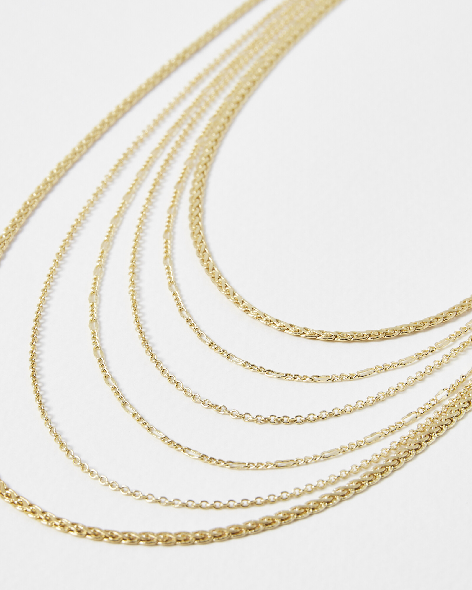 Helena Multi Row Chain Necklace | Oliver Bonas
