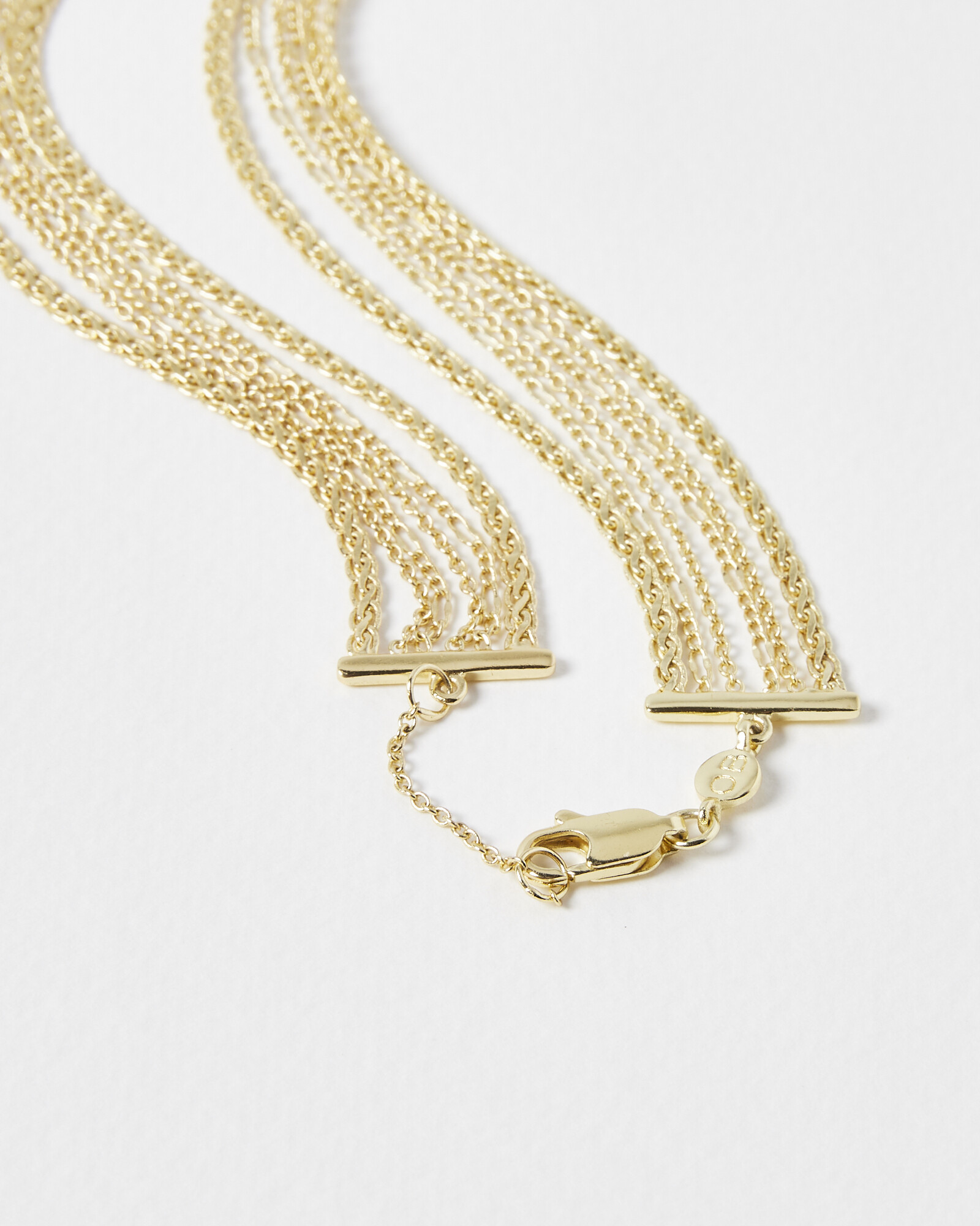 Helena Multi Row Chain Necklace | Oliver Bonas