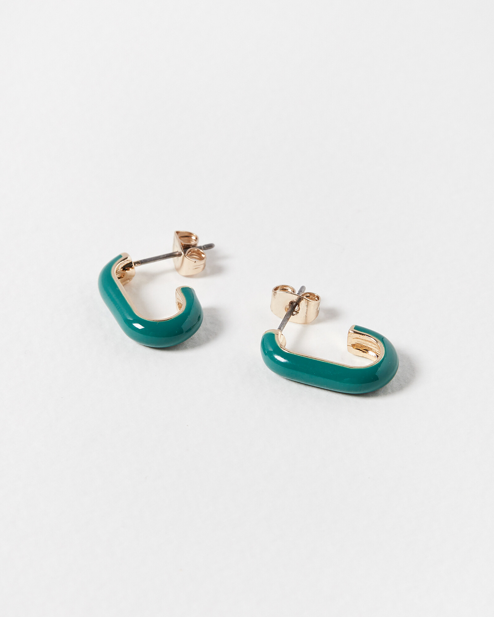 Emy Green Hoop Earrings