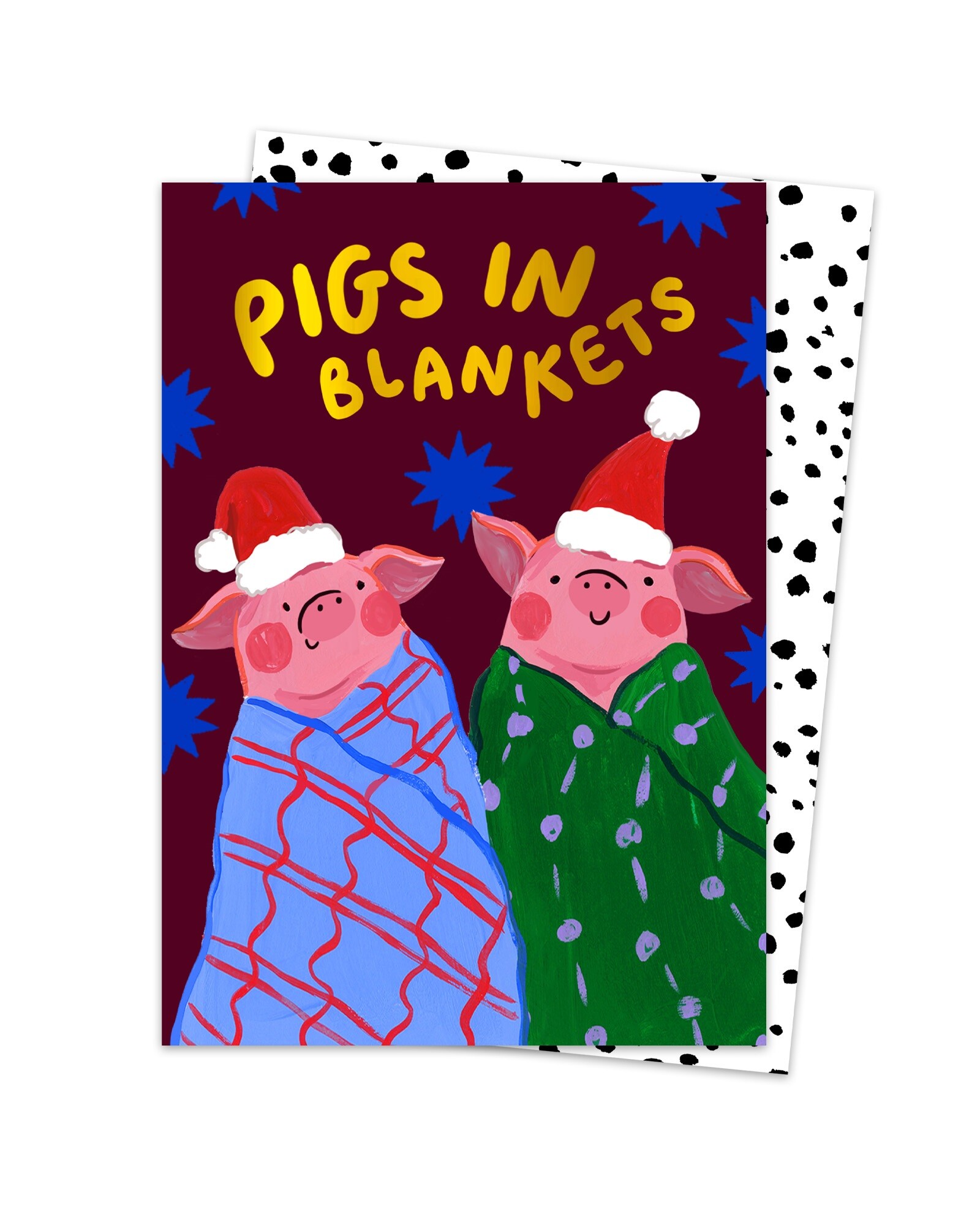 Pigs In Blankets Christmas Card Oliver Bonas