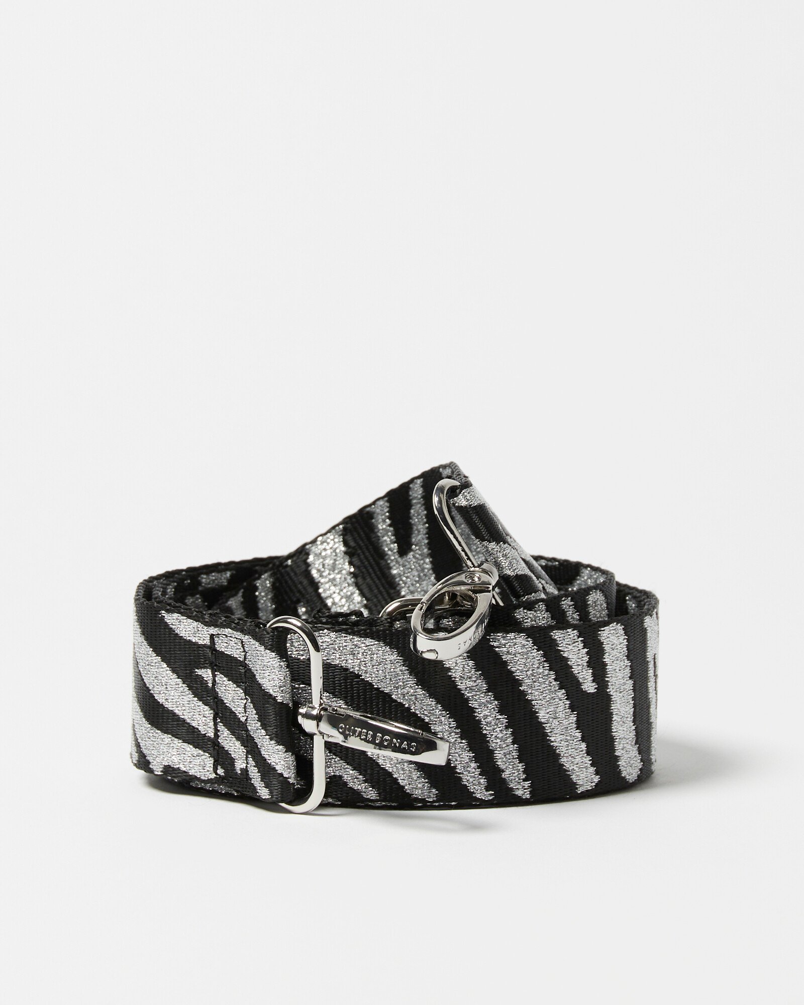 Zebra Silver Metallic Replacement Bag Strap Oliver Bonas