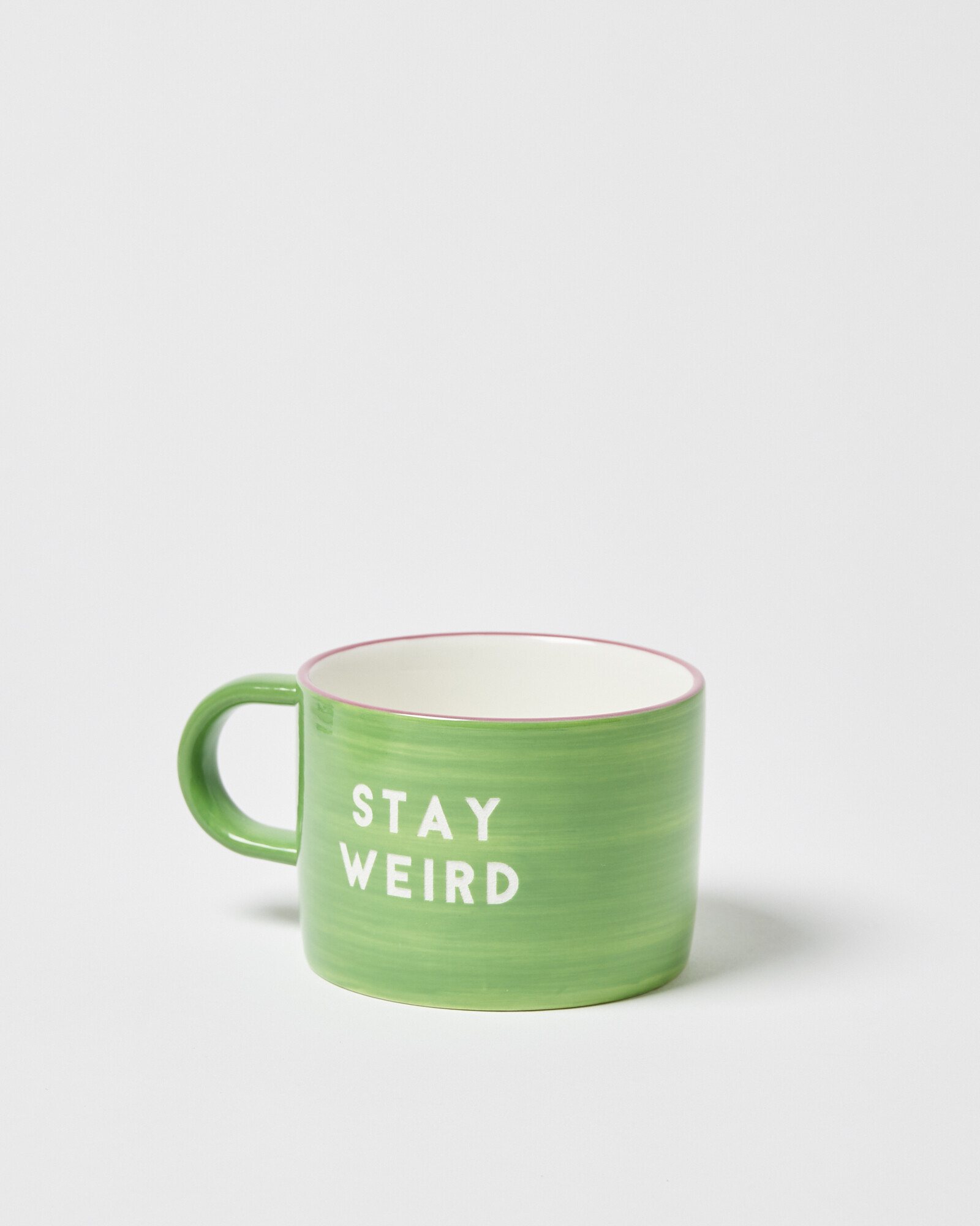 Stay Weird Green Ceramic Mug