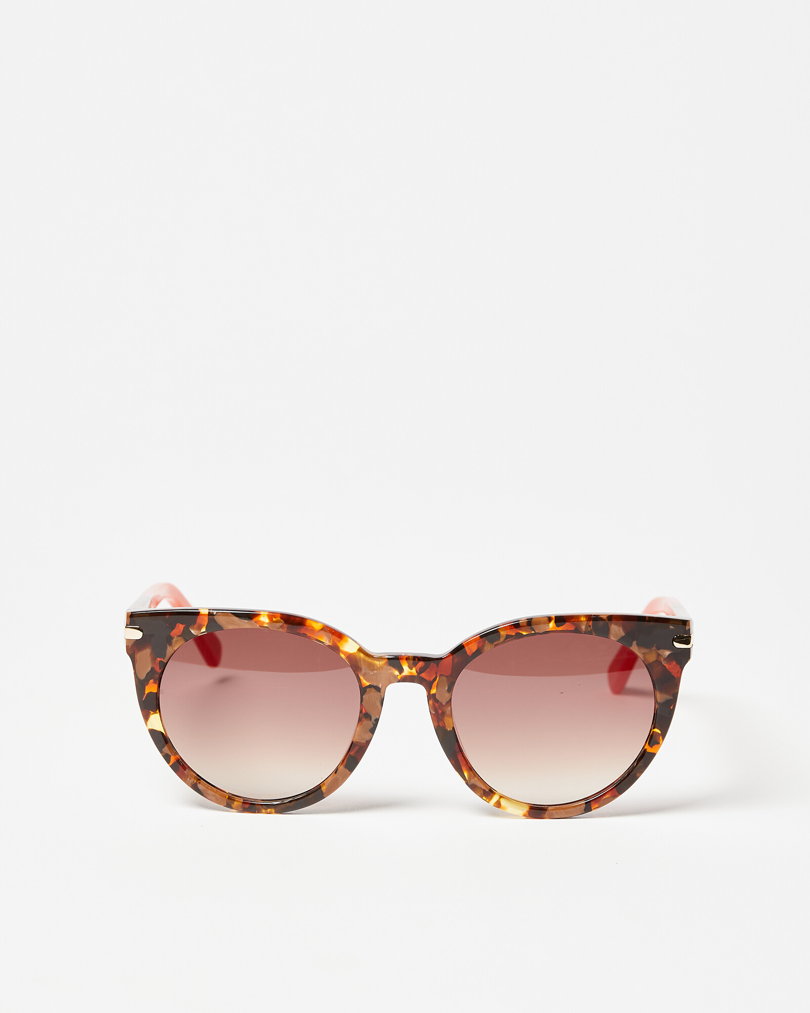 Cat Eye Faux Tortoiseshell Acetate Sunglasses