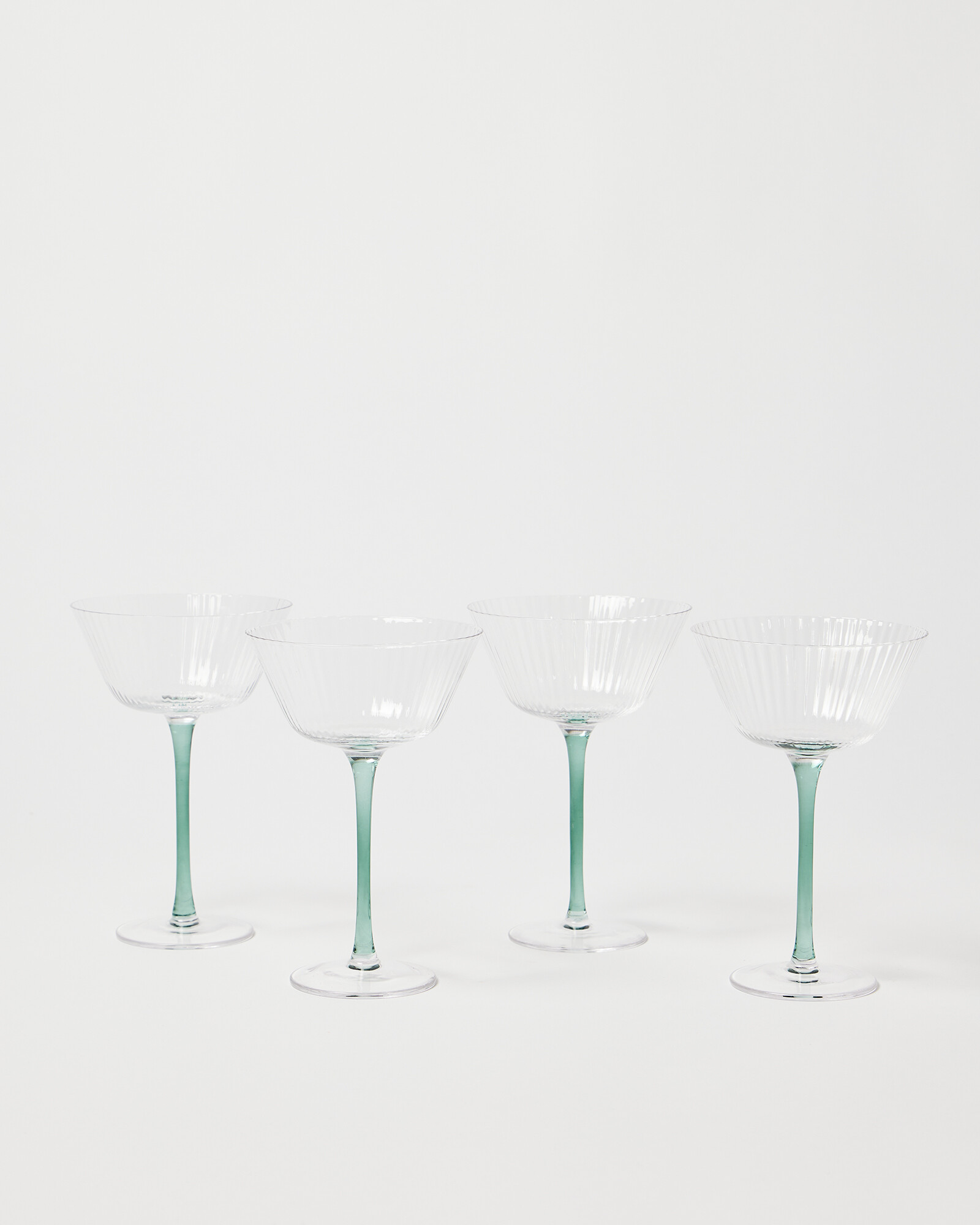 La Petite Ribbed Cocktail Glasses Set of Four