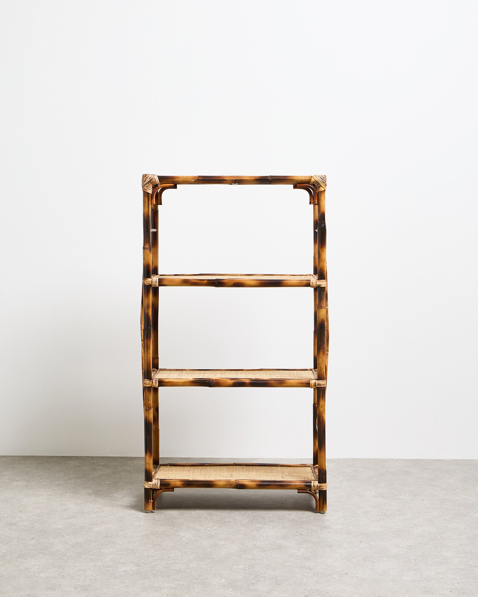 Tortuga Brown Rattan Storage Shelves Oliver Bonas