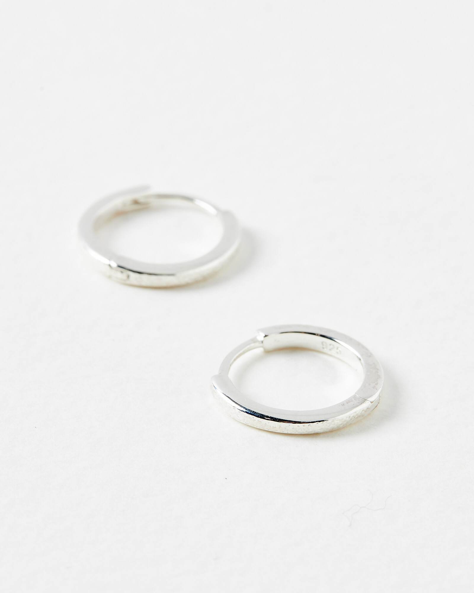 Boca Huggie Earrings Silver