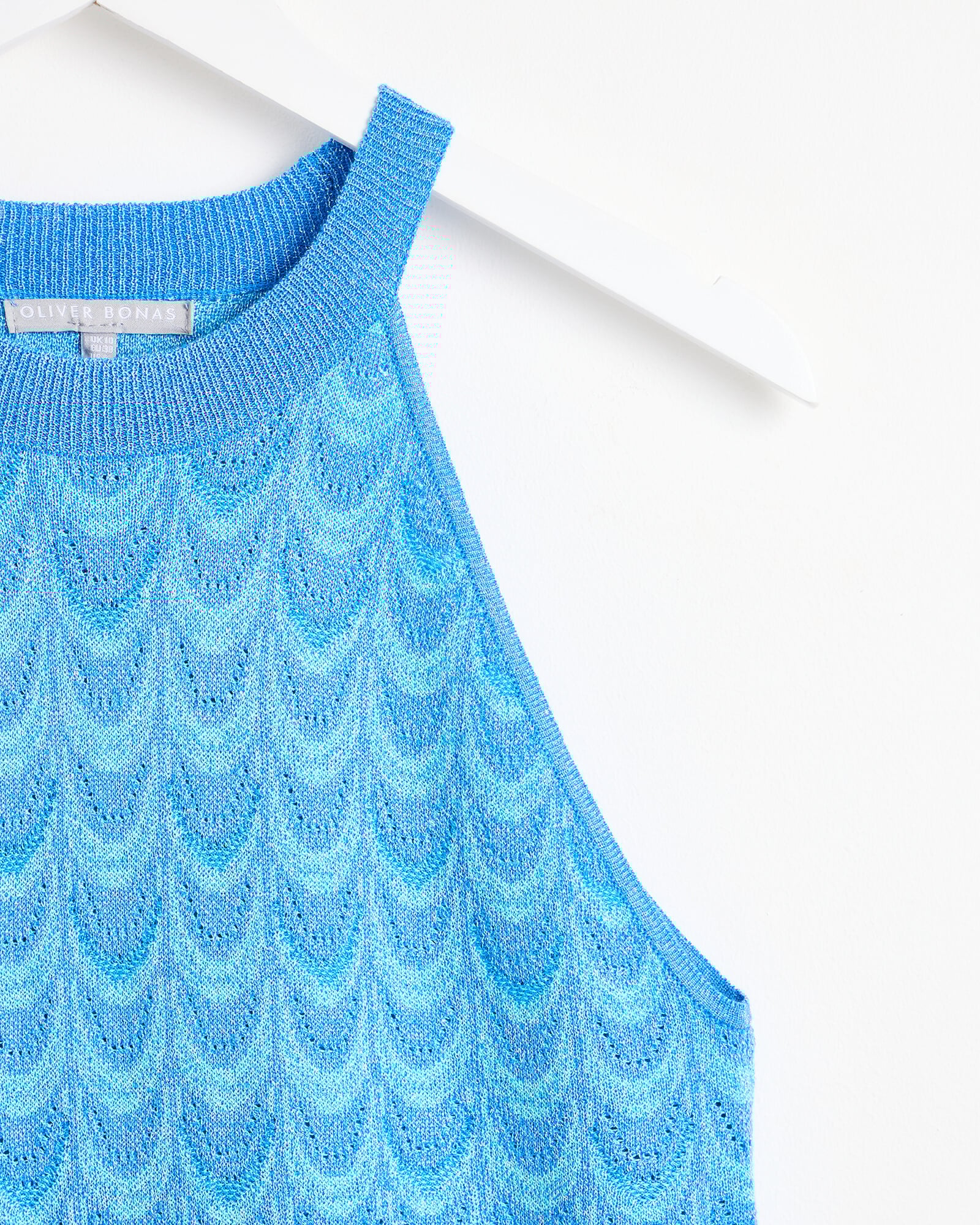 Mermaid knit op (blue)（rienda レースコンビマーメイドKnit OP BLK  