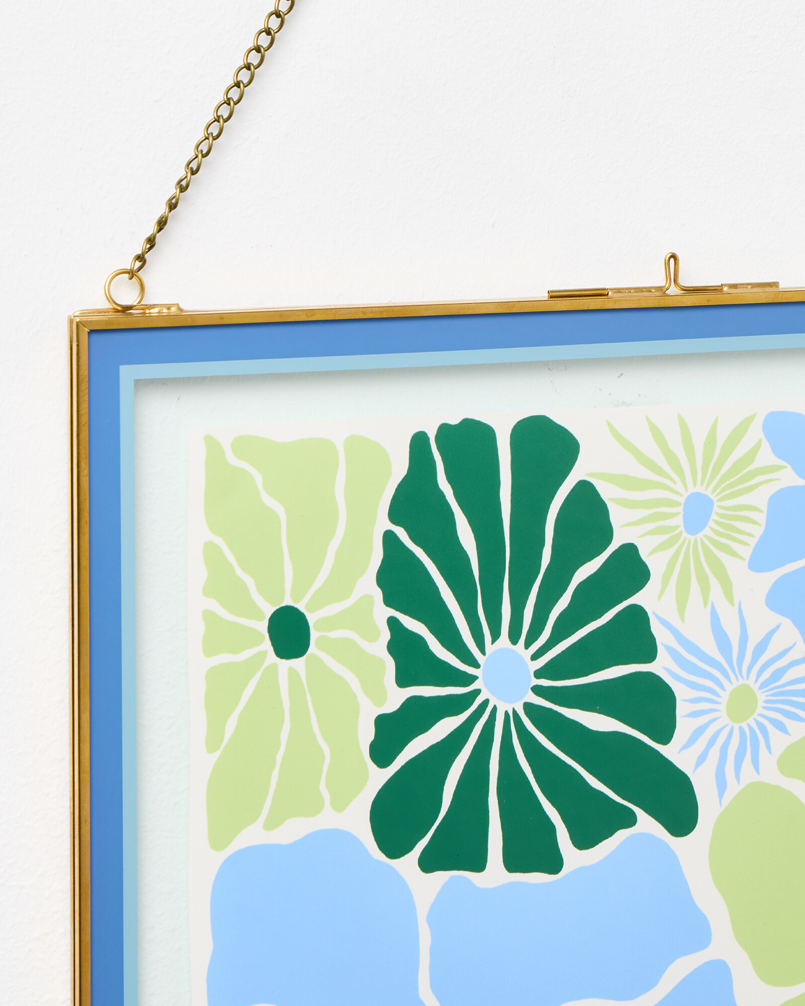 Colour Block Blue Hanging Photo Frame 11x14