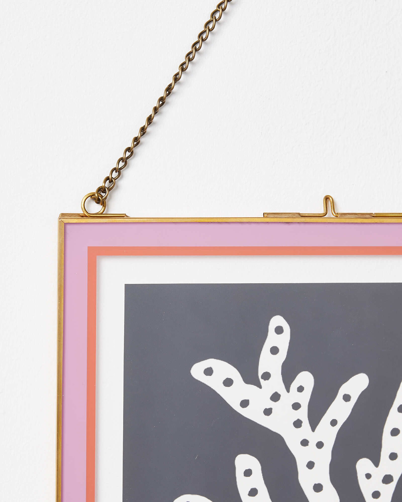Colour Block Pink Hanging Photo Frame 8x10