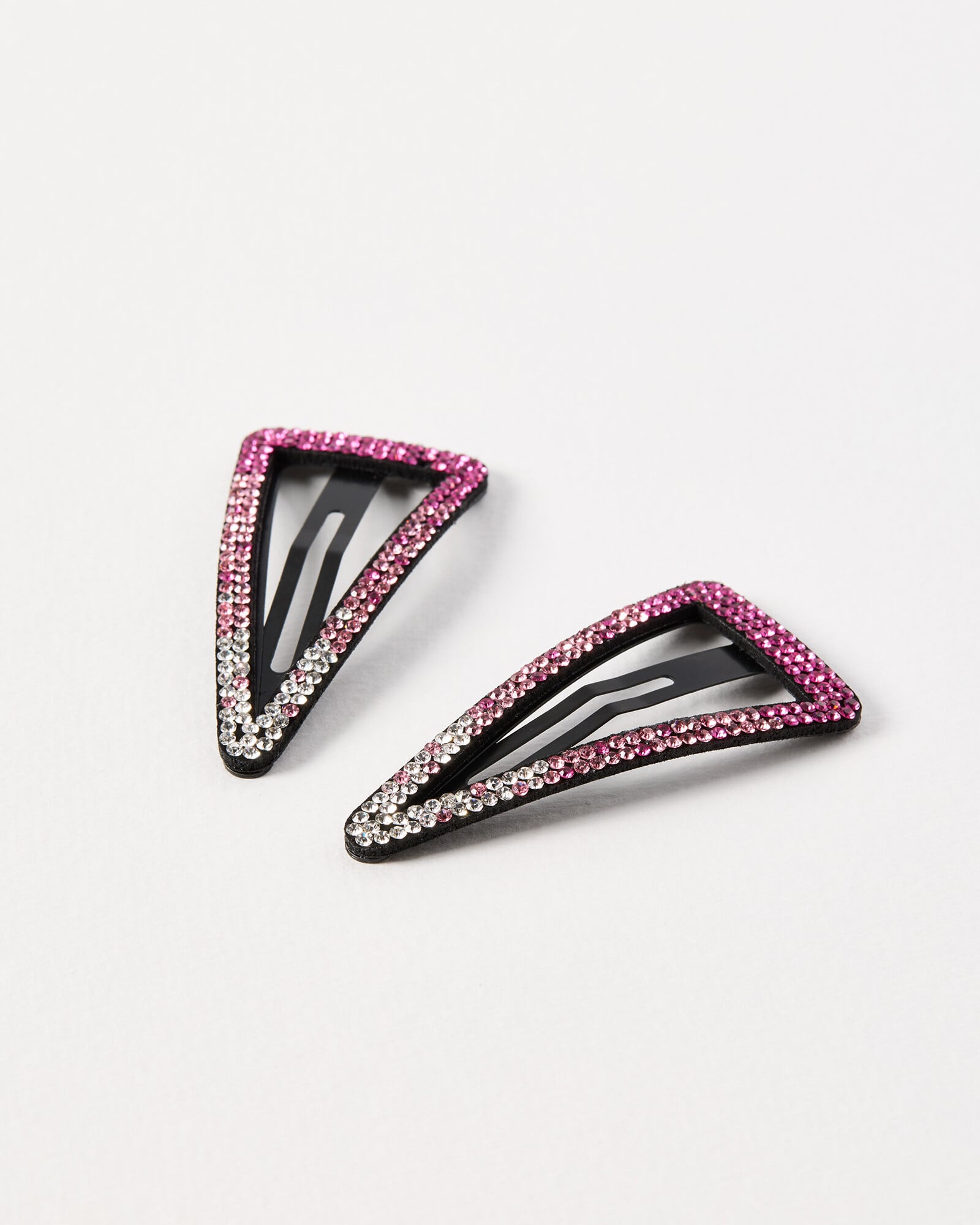 Honae Ombre Jewel Triangular Hair Clips Pack of Two | Oliver Bonas