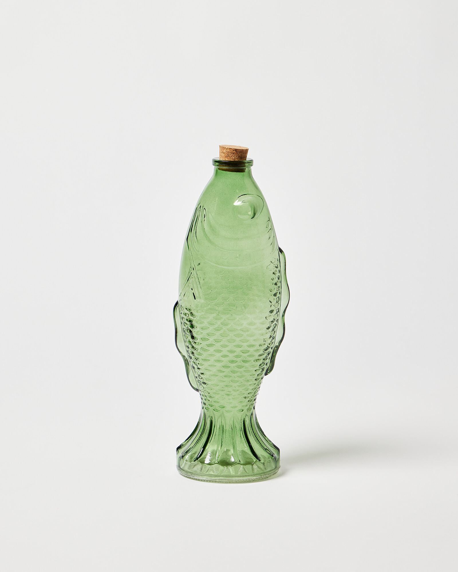 Fish Green Glass Carafe