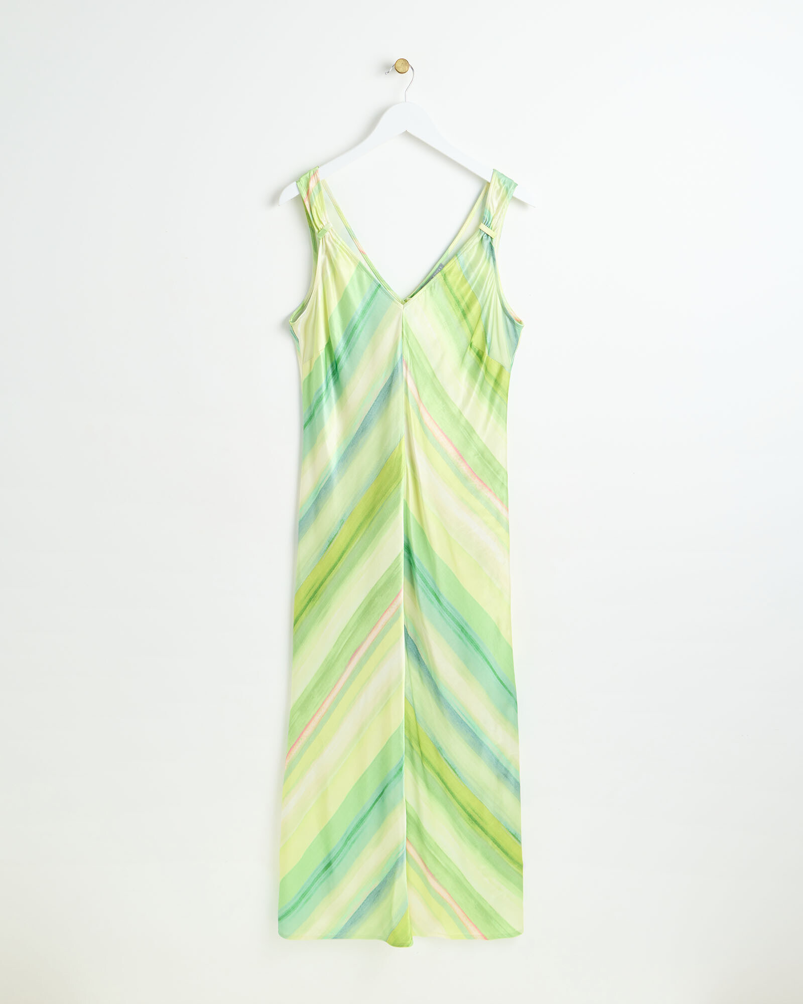 Glimpser Dress - Olive Stripe