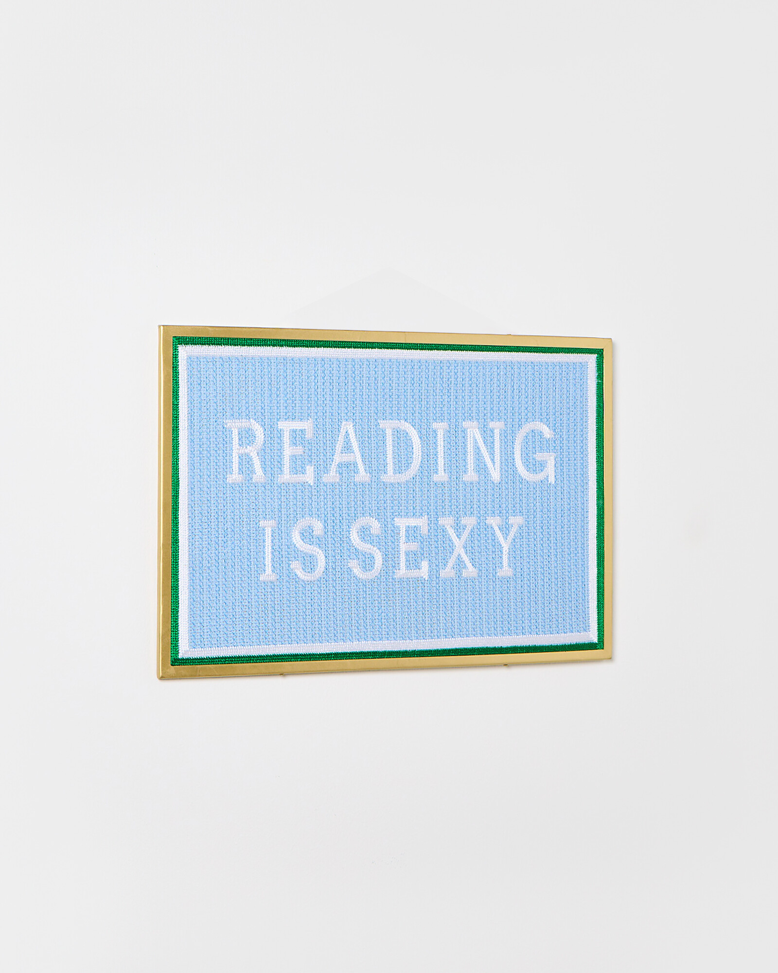 Reading Is Sexy Needlepoint Framed Wall Decor
