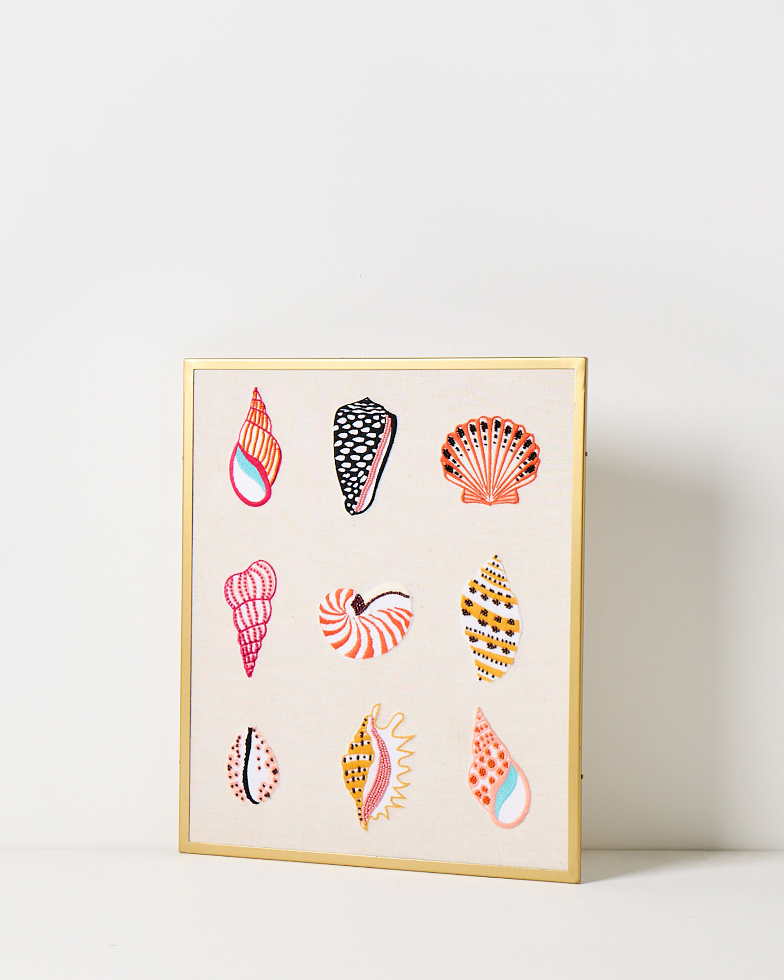 Beaded Shells Framed Wall Art