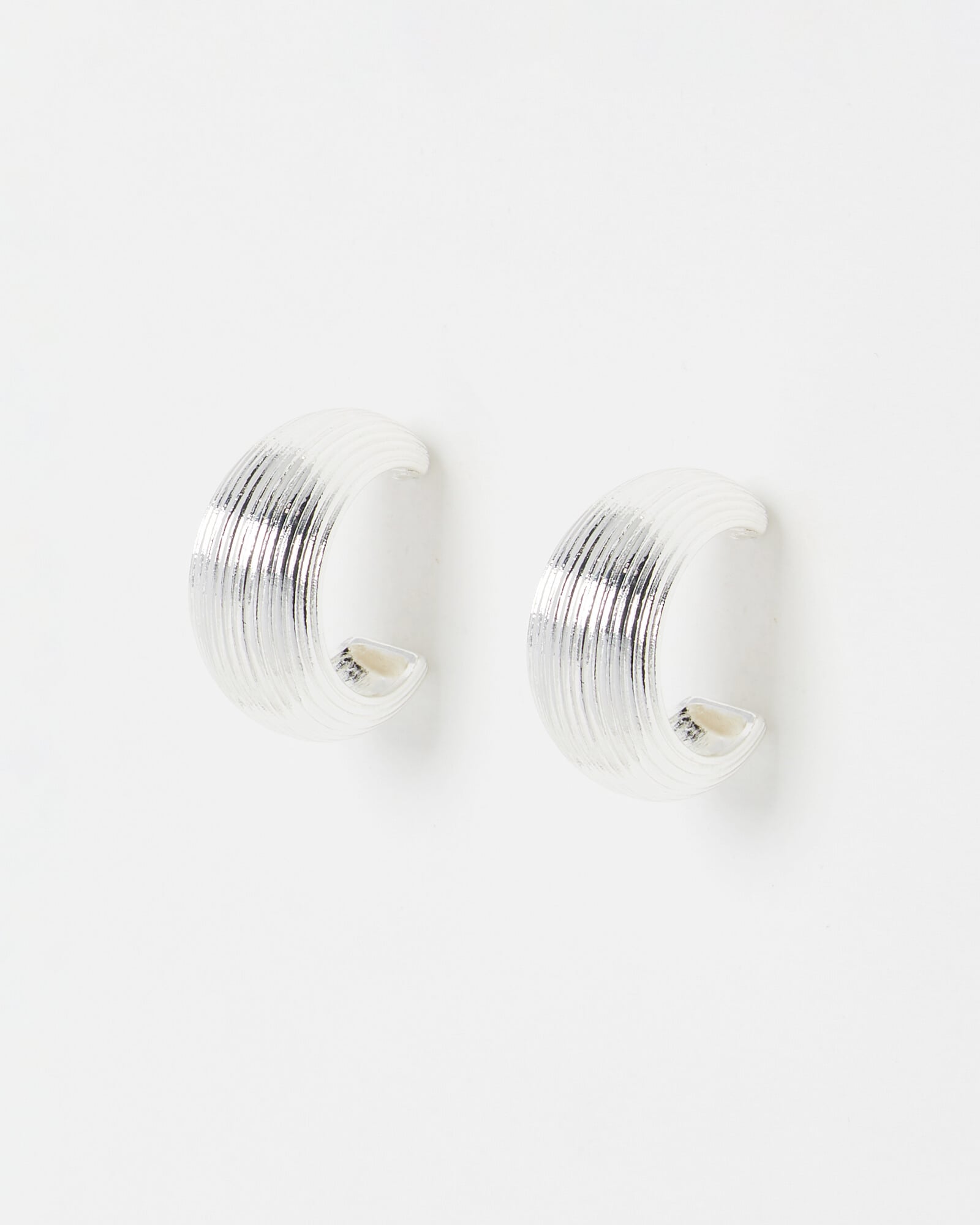 Erika Silver Hoop Earring
