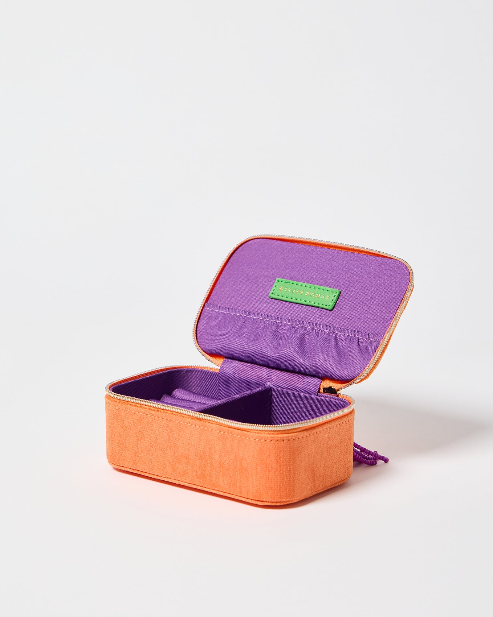 Luca Ombre Orange Travel Jewellery Box Oliver Bonas