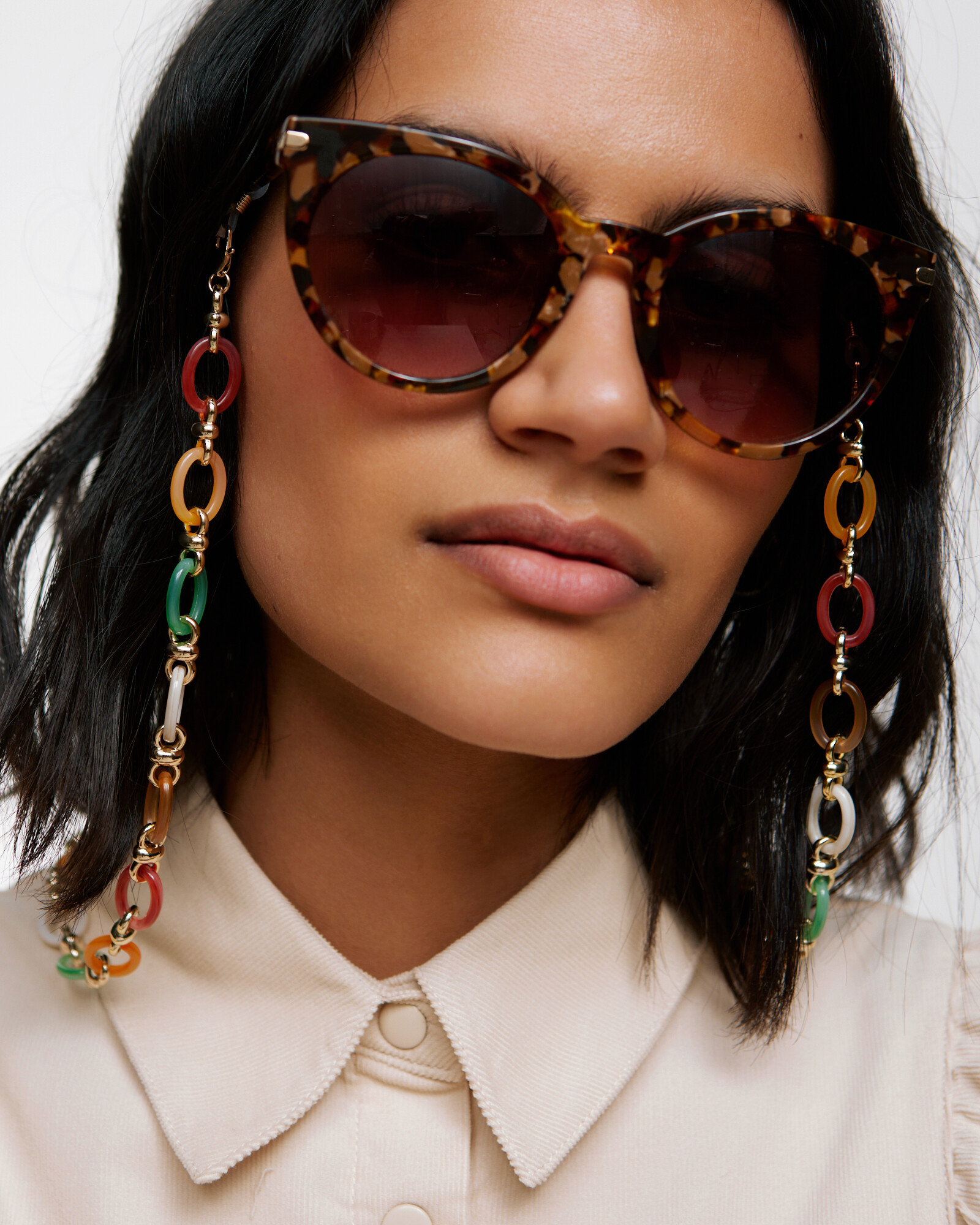 Avani Chunky Oval Loops Glasses Chain Oliver Bonas