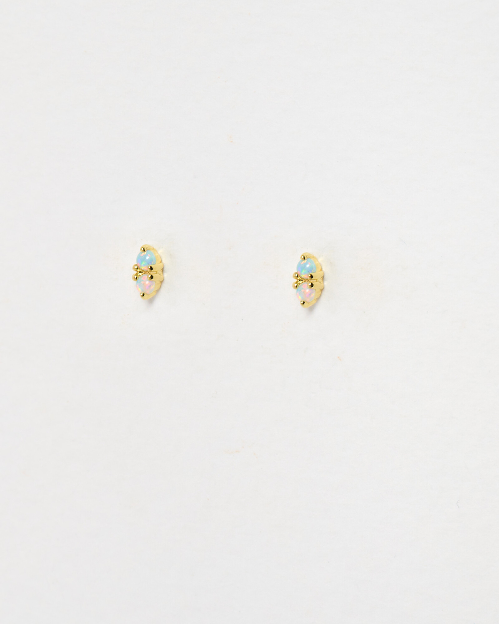 Ffion Opalite Cluster Gold Plated Stud Earrings
