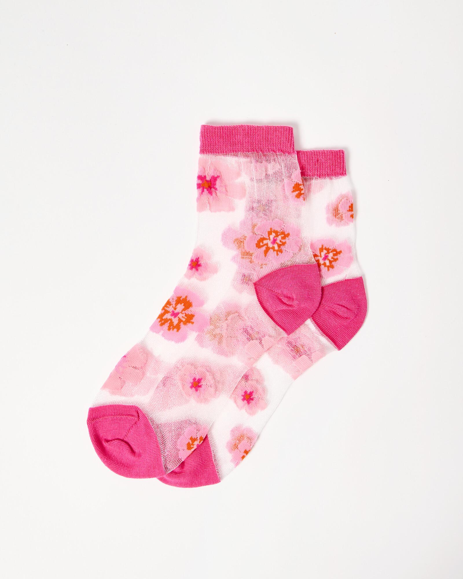 Sheer Floral Embroidery Effect Socks | Oroblù - Foto 9