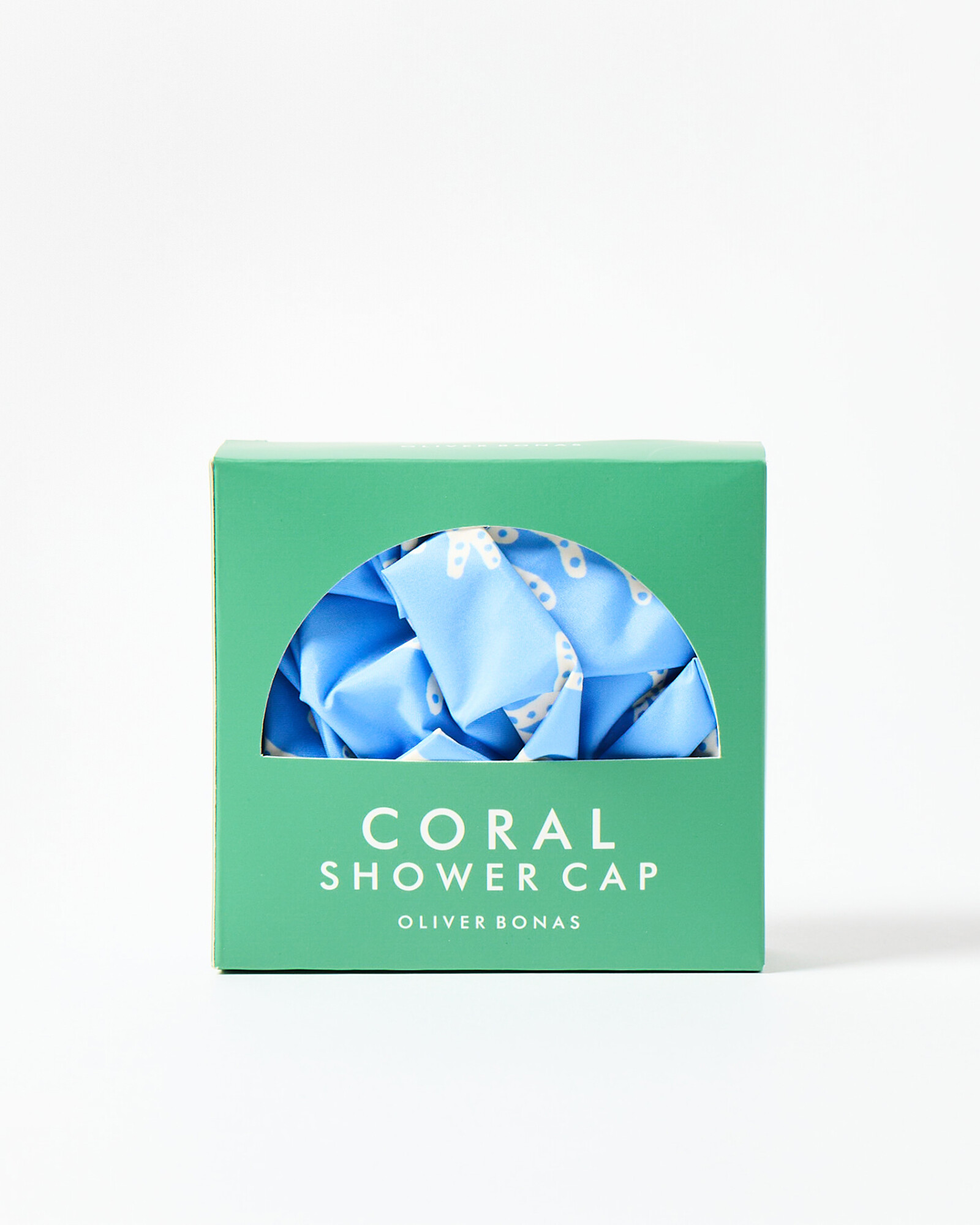 Coral Blue Shower Turban Oliver Bonas US