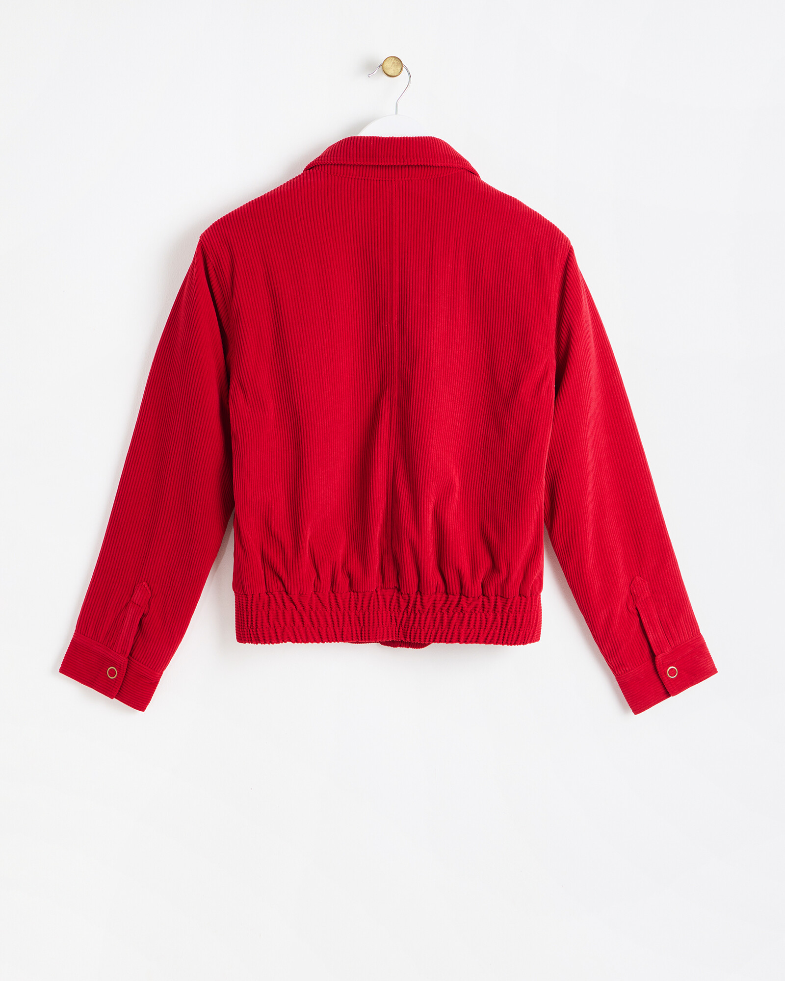 Red Borg Lined Corduroy Jacket