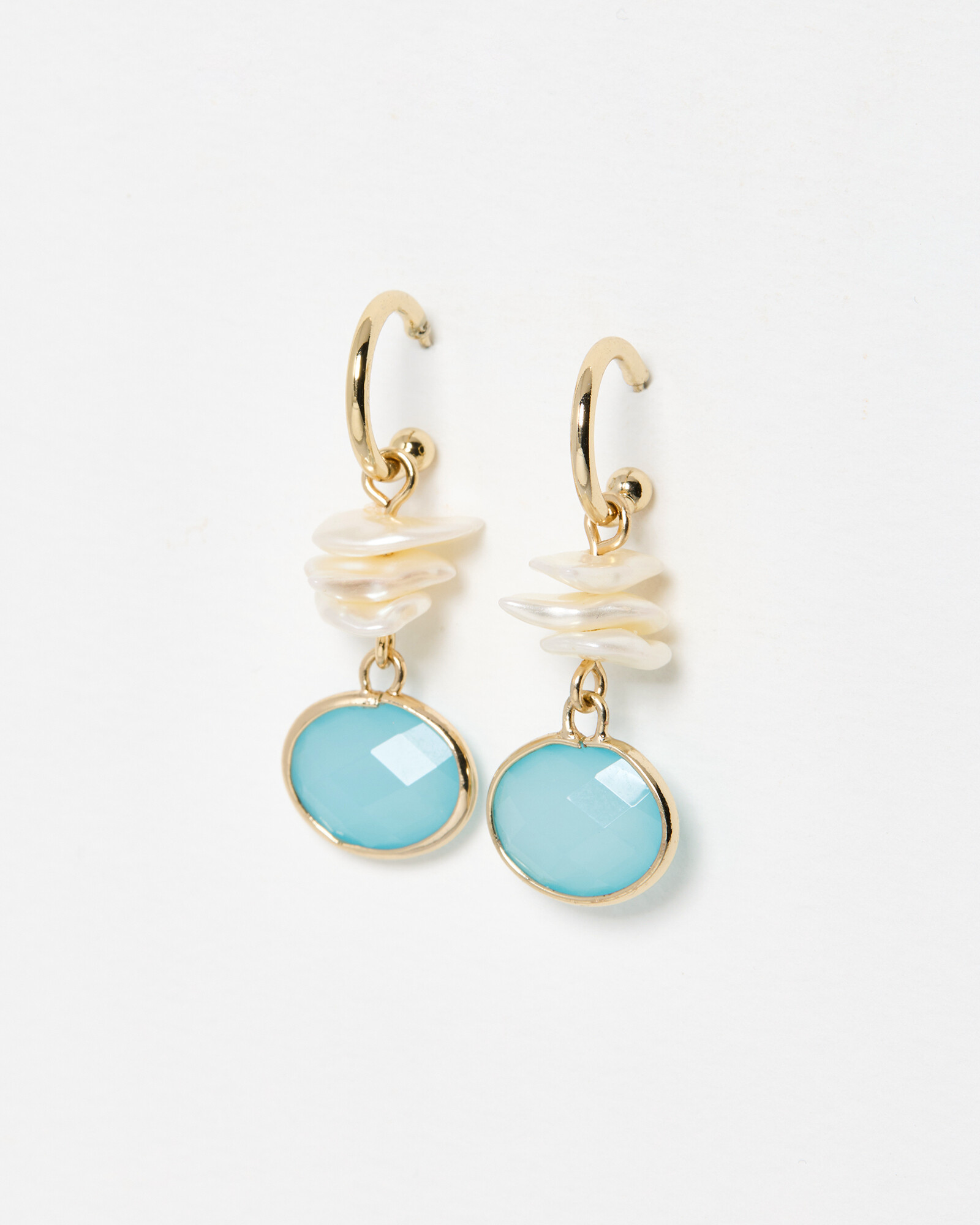 Amelia Freshwater Pearl Gold Tone Drop Earrings