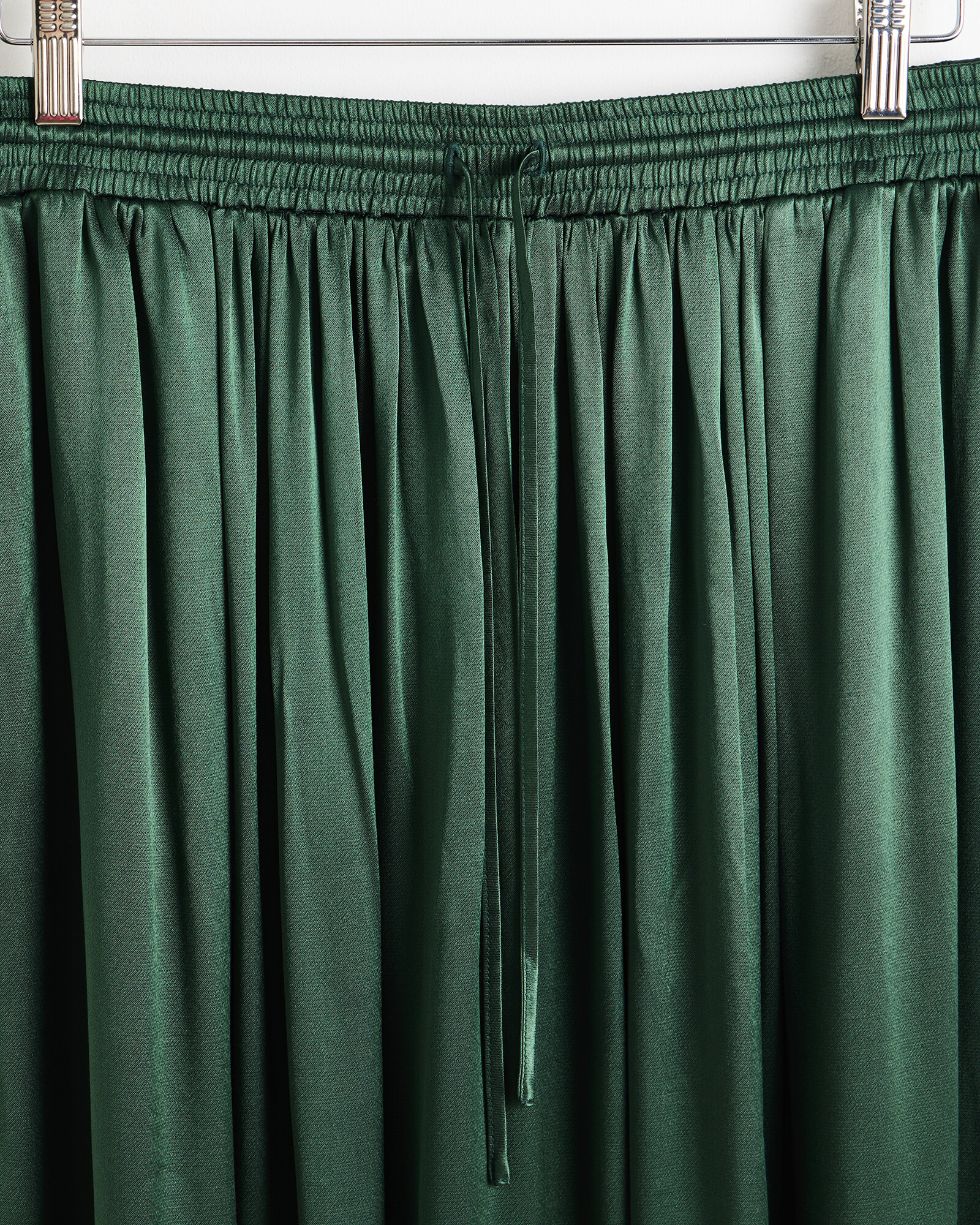 4874 Olive Green Pleated Taffeta Skirt Dress main image 1