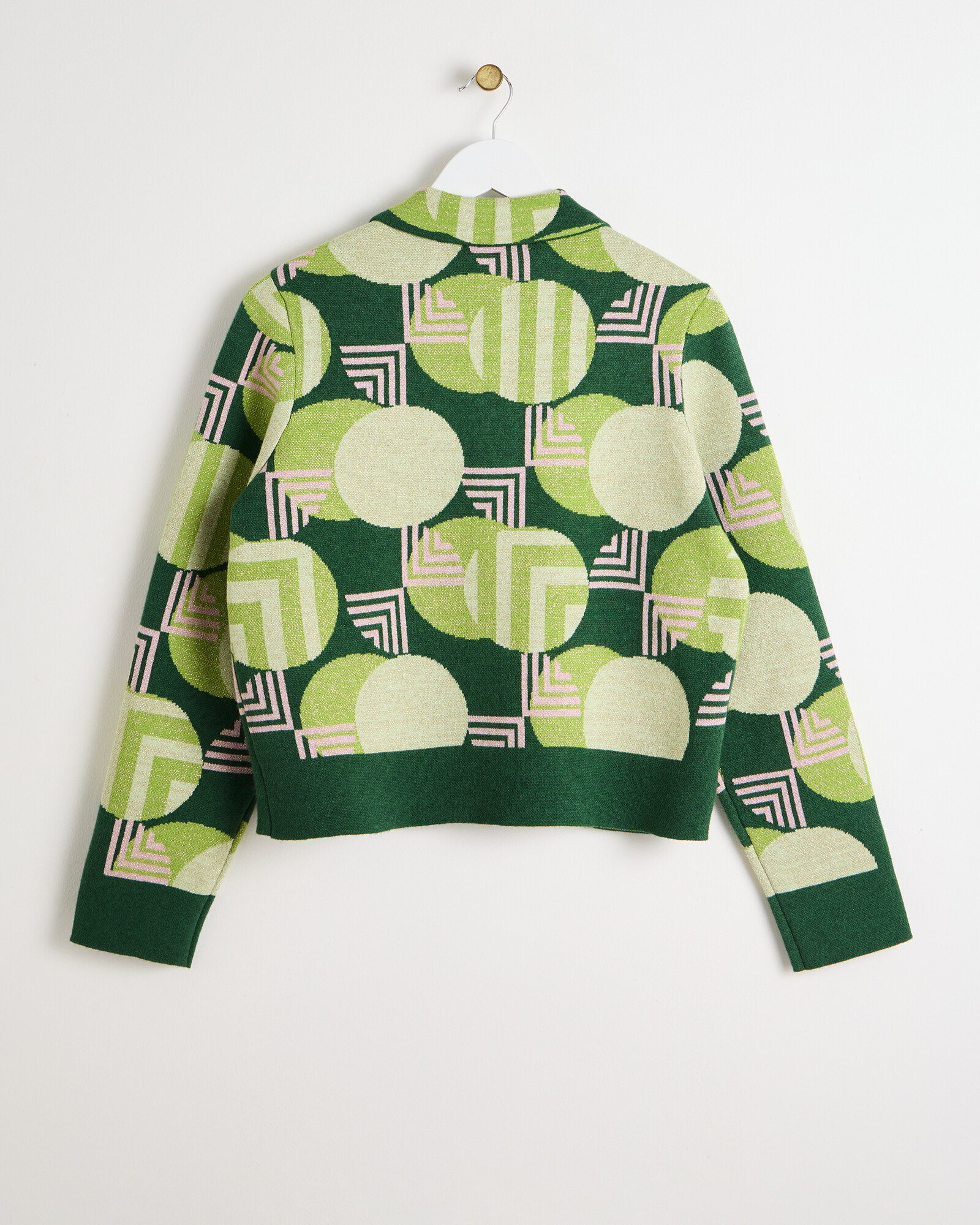 Piano Green Pattern Print Men's Bomber Jacket
