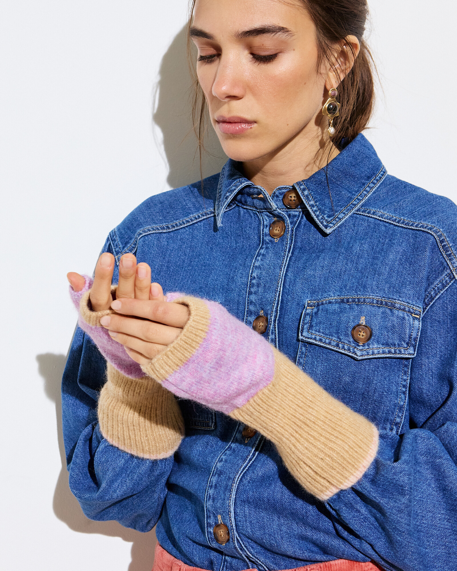Knitted Wrist Warmers Oliver Bonas