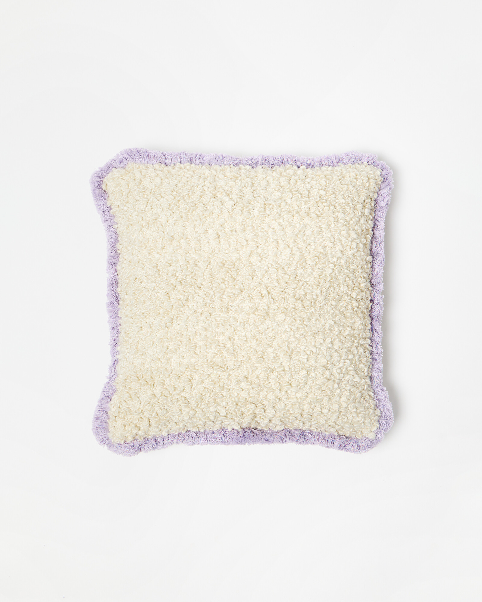 Boucle Fringed Cushion Covers | Oliver Bonas