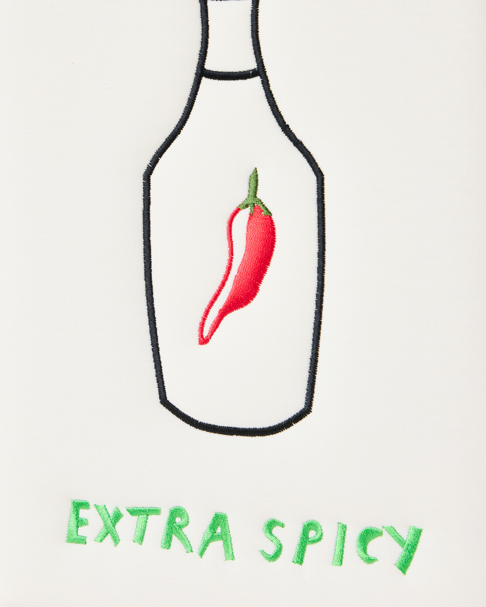 Extra Spicy Cream Embroidered Framed Wall Art Oliver Bonas