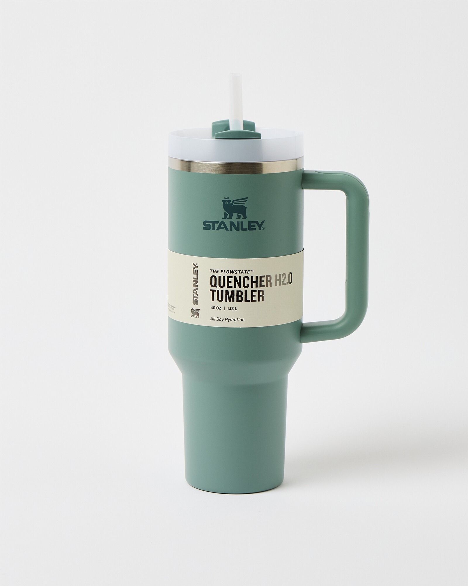 Green Stanley Cup H2.0 Flowstate Tumbler