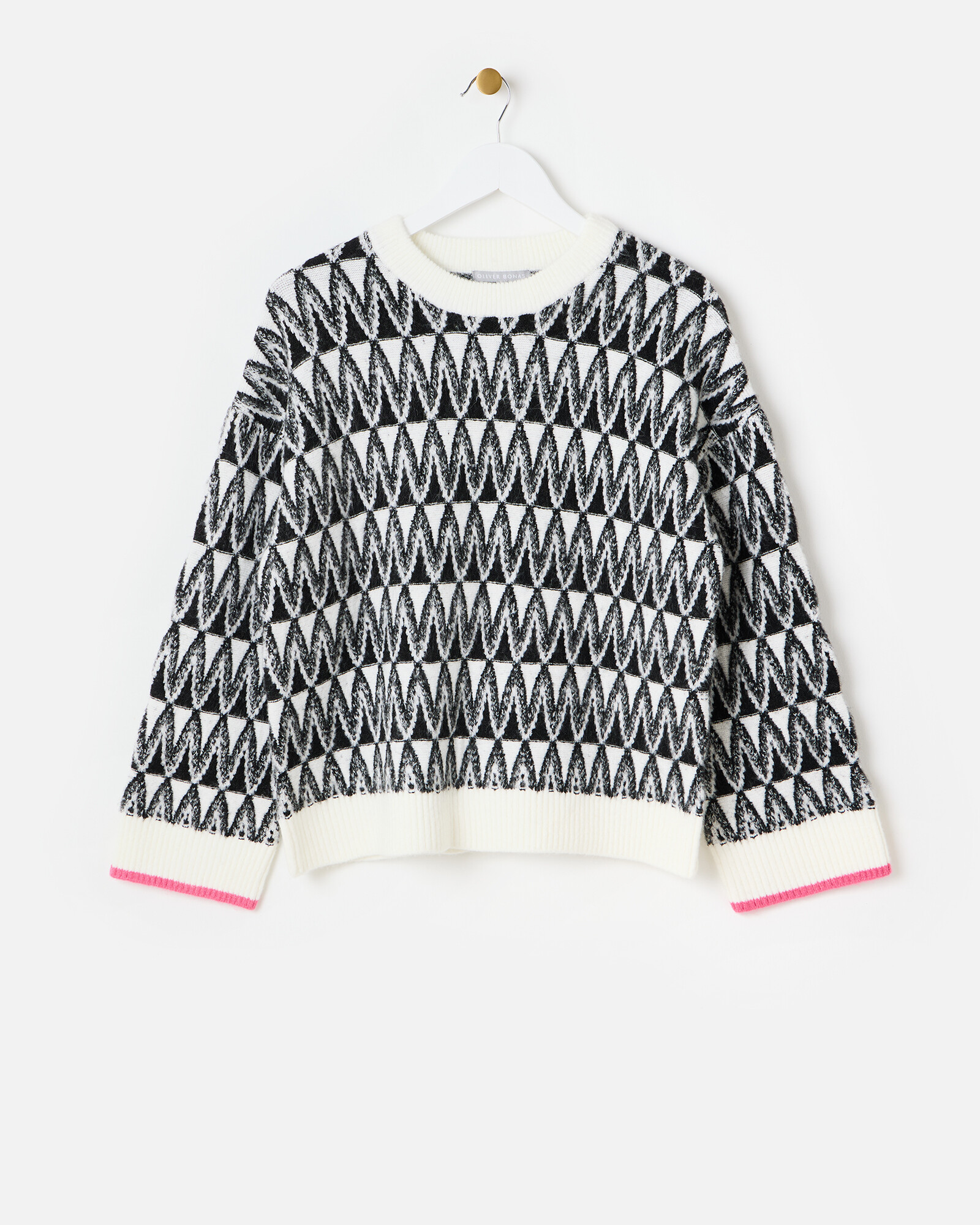 Zig Zag Embellished Jumper