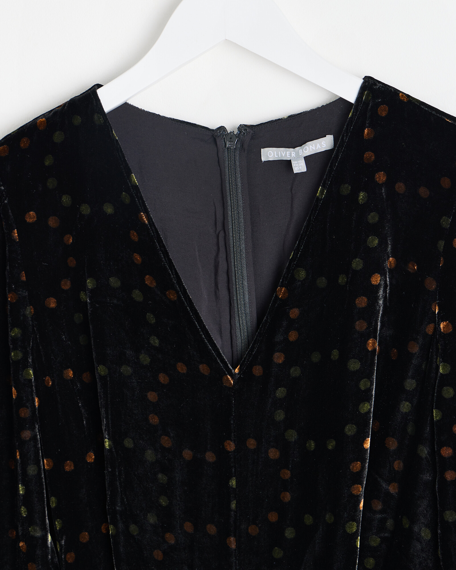 Black Velvet Metallic Spotty Jumpsuit Oliver Bonas IE