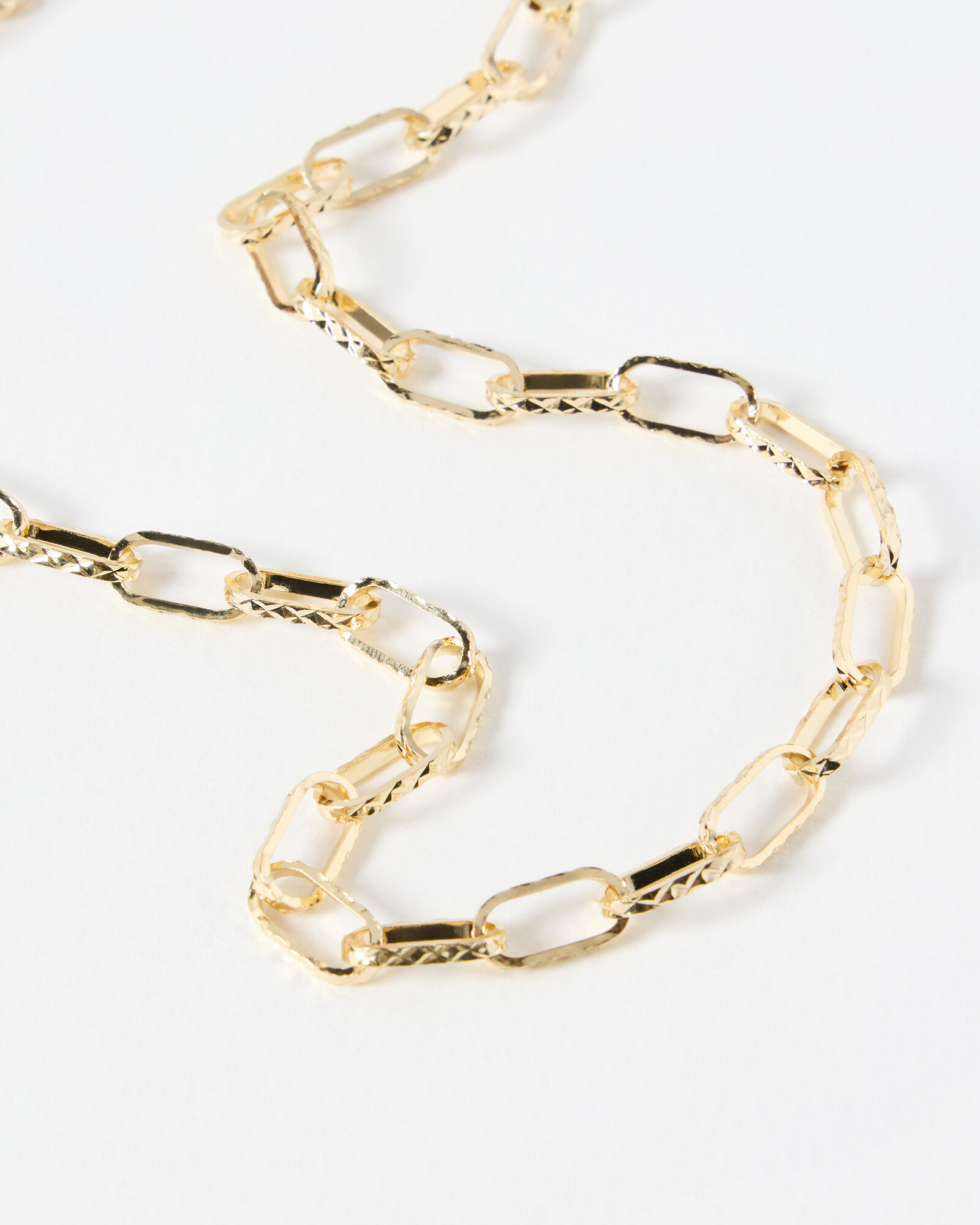 Milana Oval Links Gold Tone Chain Necklace Oliver Bonas