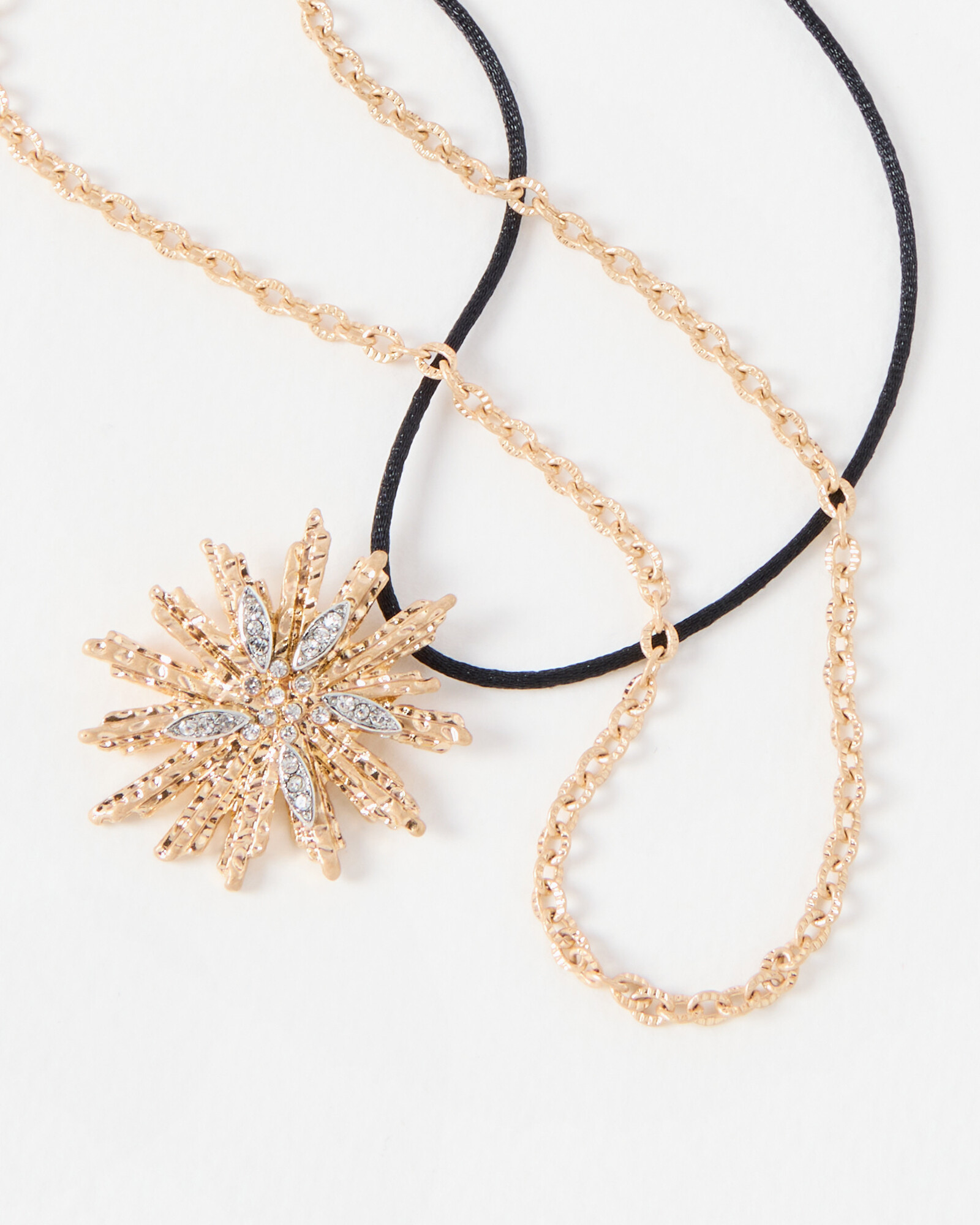 Leonora Starburst Stone Pendant Necklace