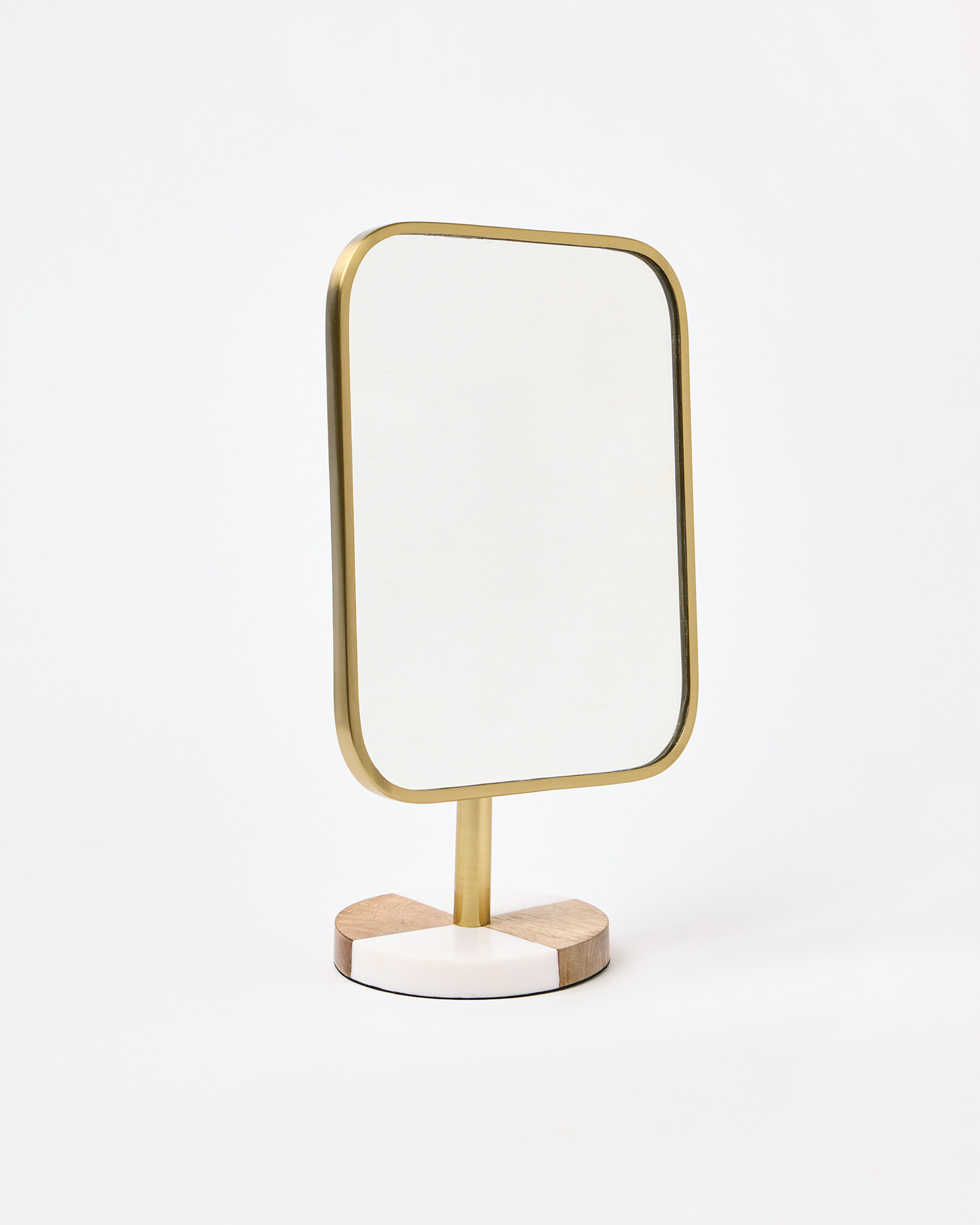 Chequerboard Gold Dressing Table Mirror
