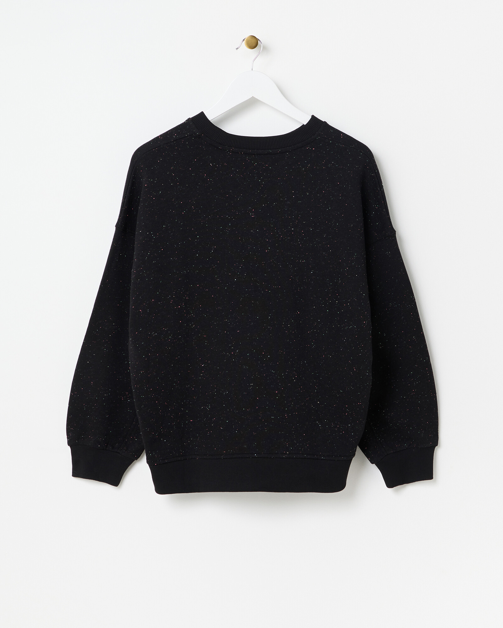 Black Speckled Sweater Top main image 1