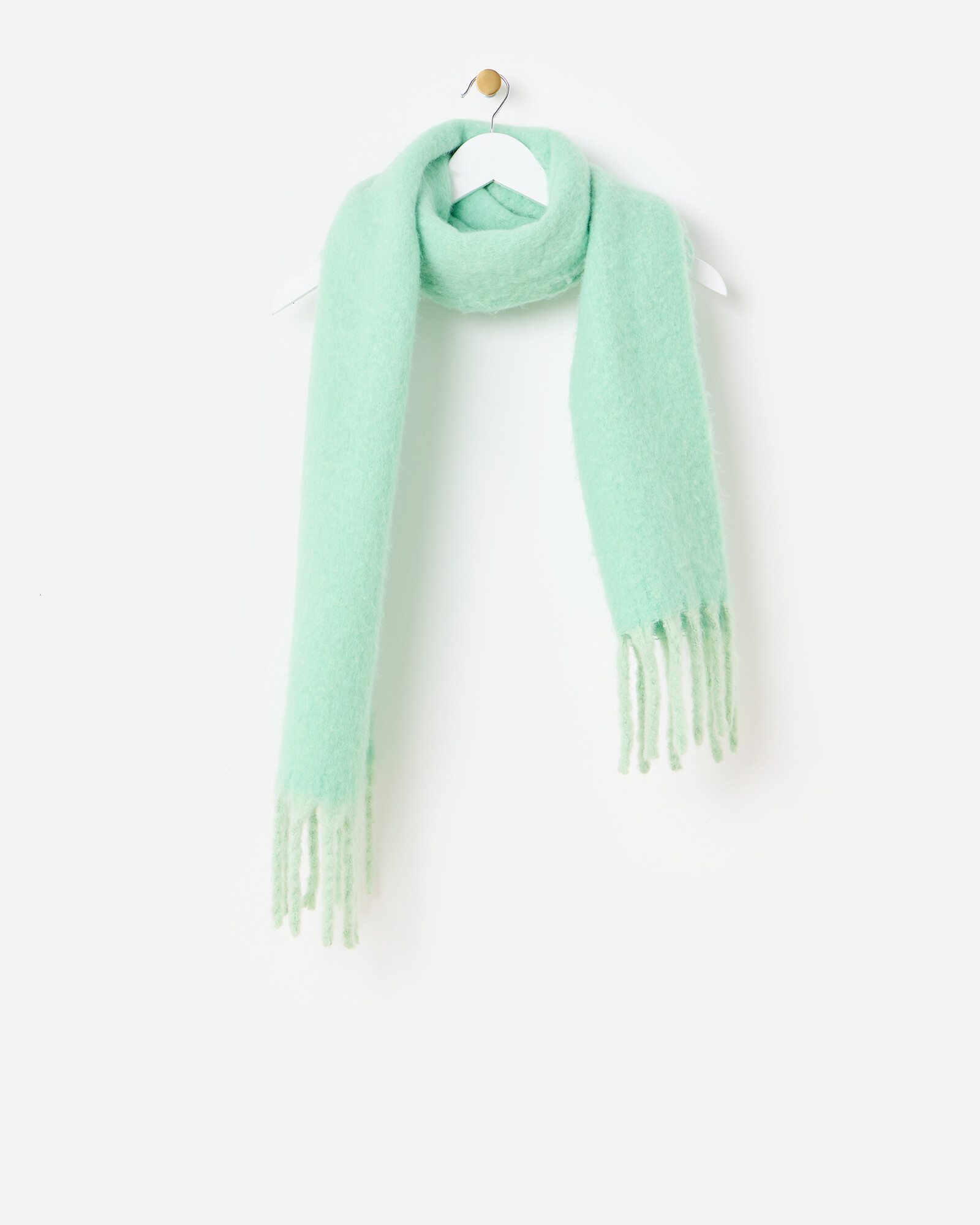 Mint Green Speckled Heavyweight Chunky Scarf