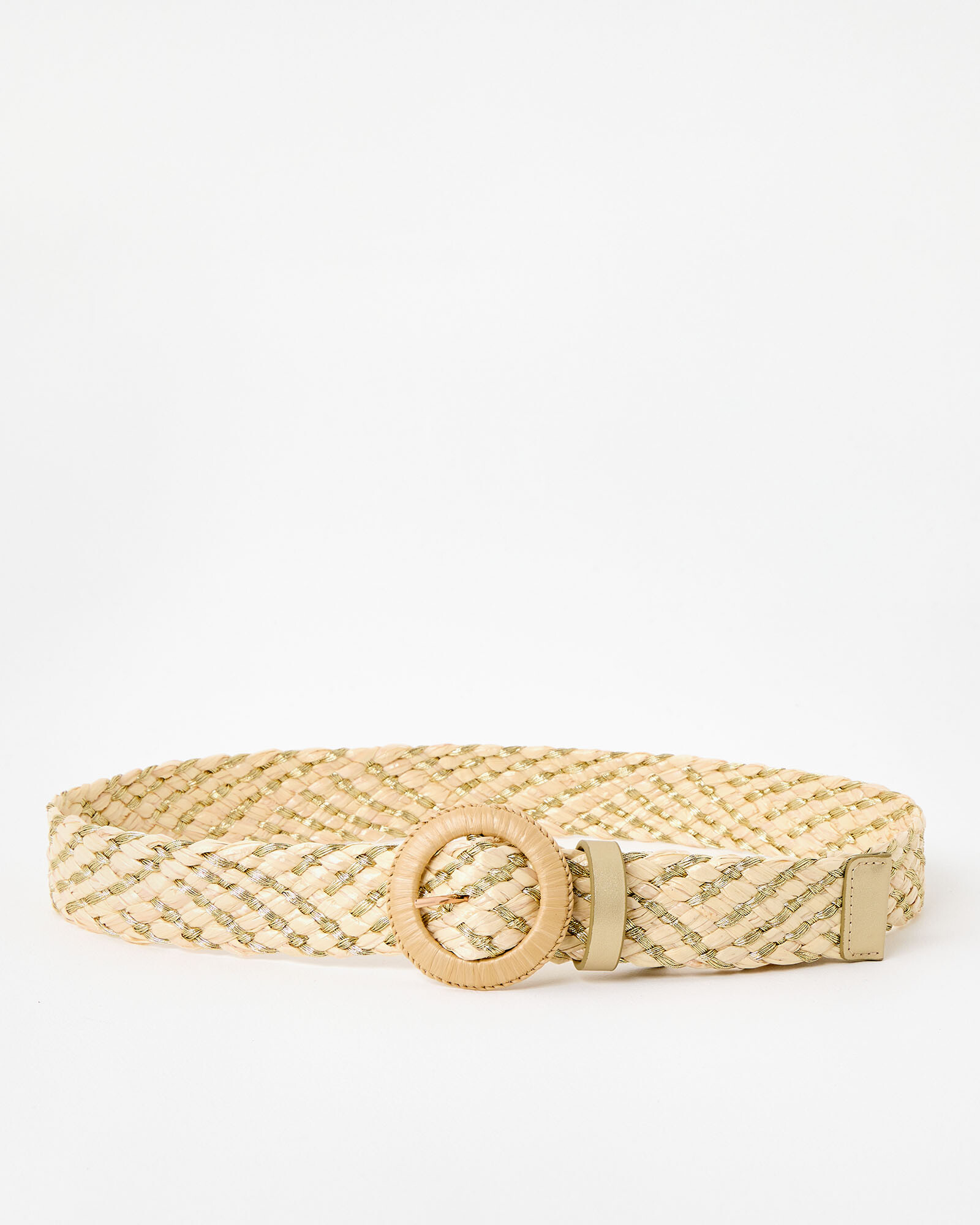 Ivory Long Pant & Gold Belt