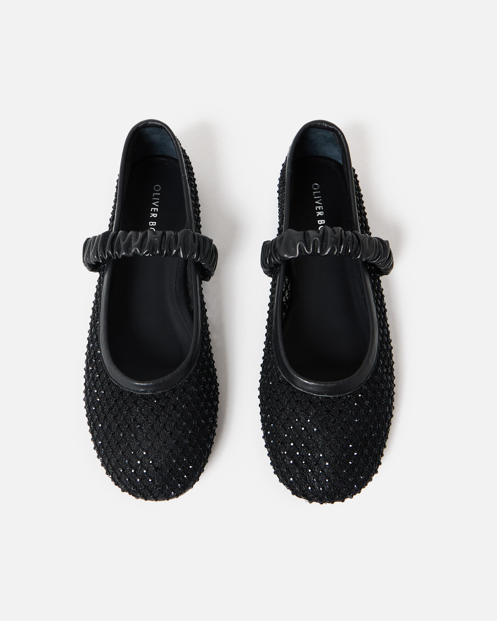 bibiy B. LACE BALLERINAS BLACK