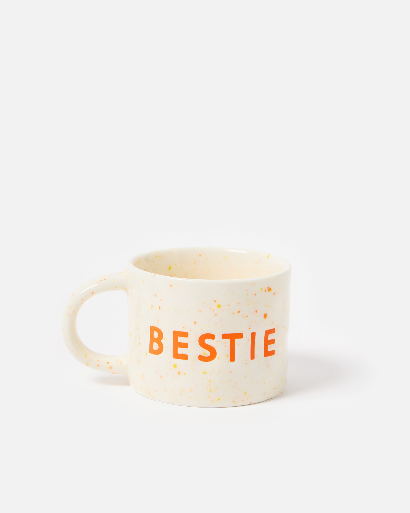 Bestie Orange Speckle Ceramic Mug