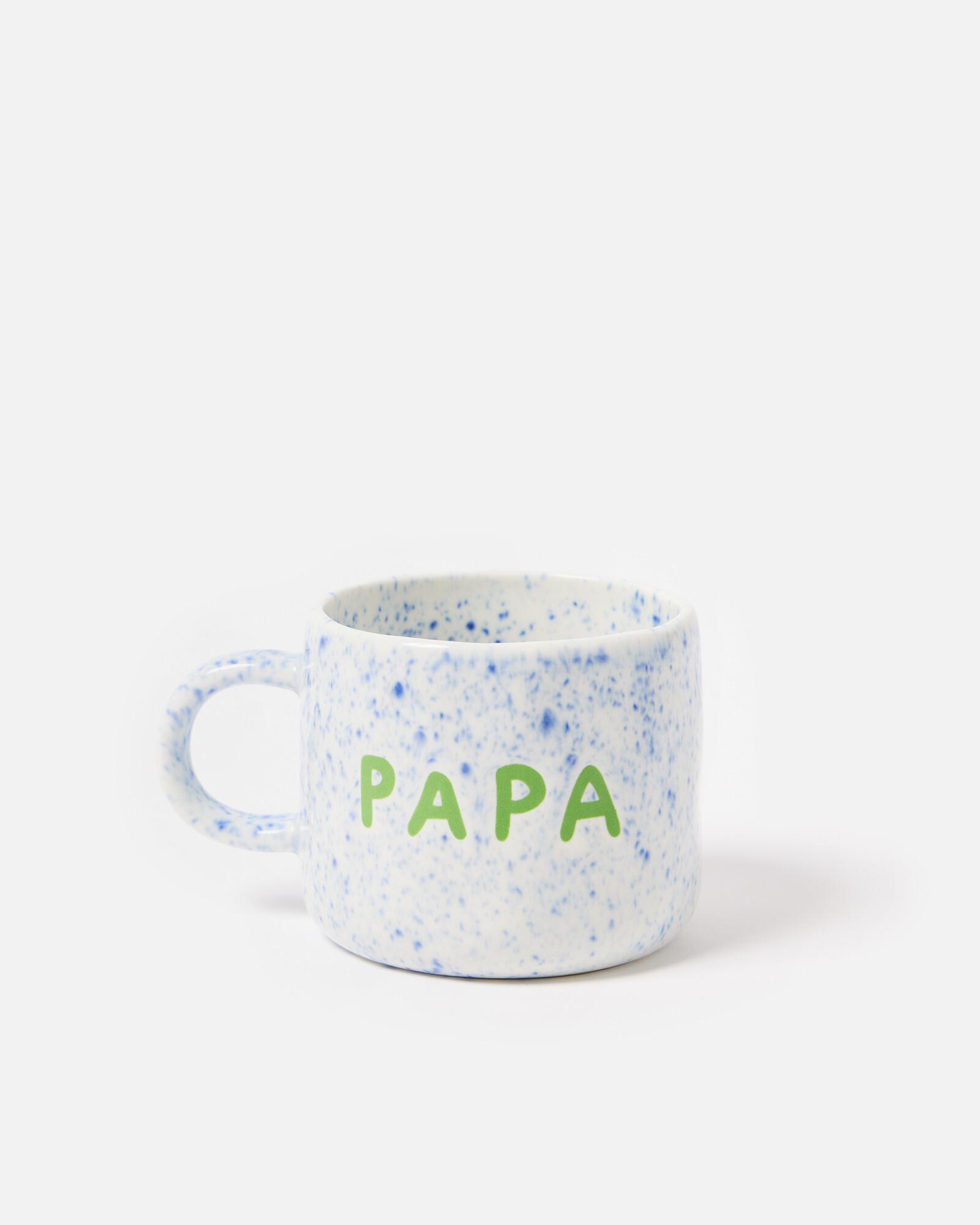 Papa Blue Speckle Ceramic Mug