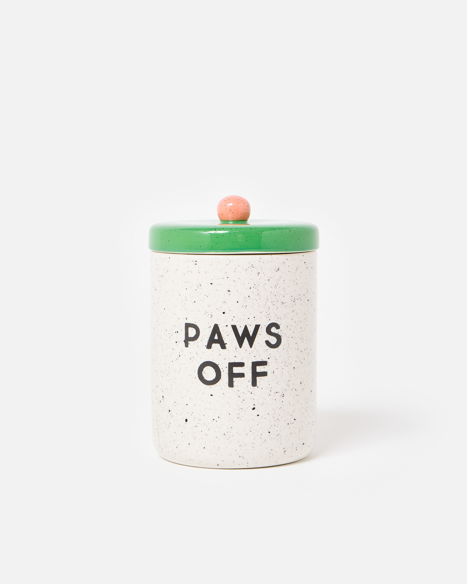 Paws Off Speckle Pet Treat Jar