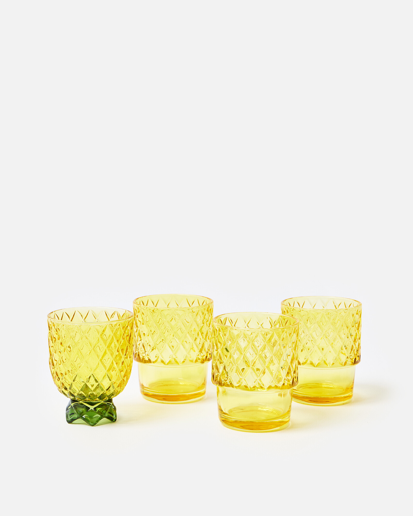 Pineapple Stacking Tumblers Set of Four