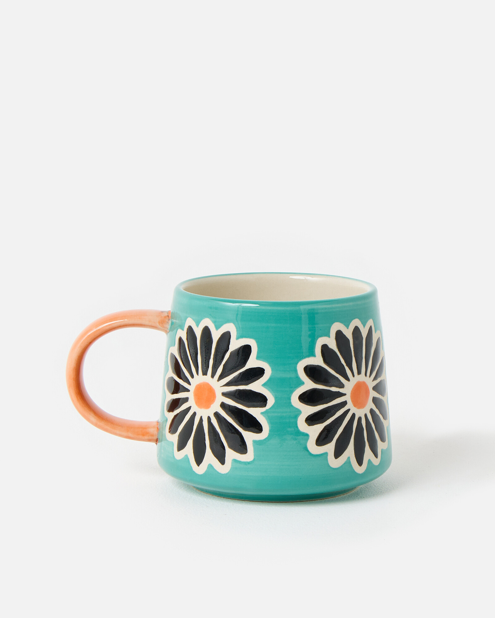 Blue Flower Ceramic Mug