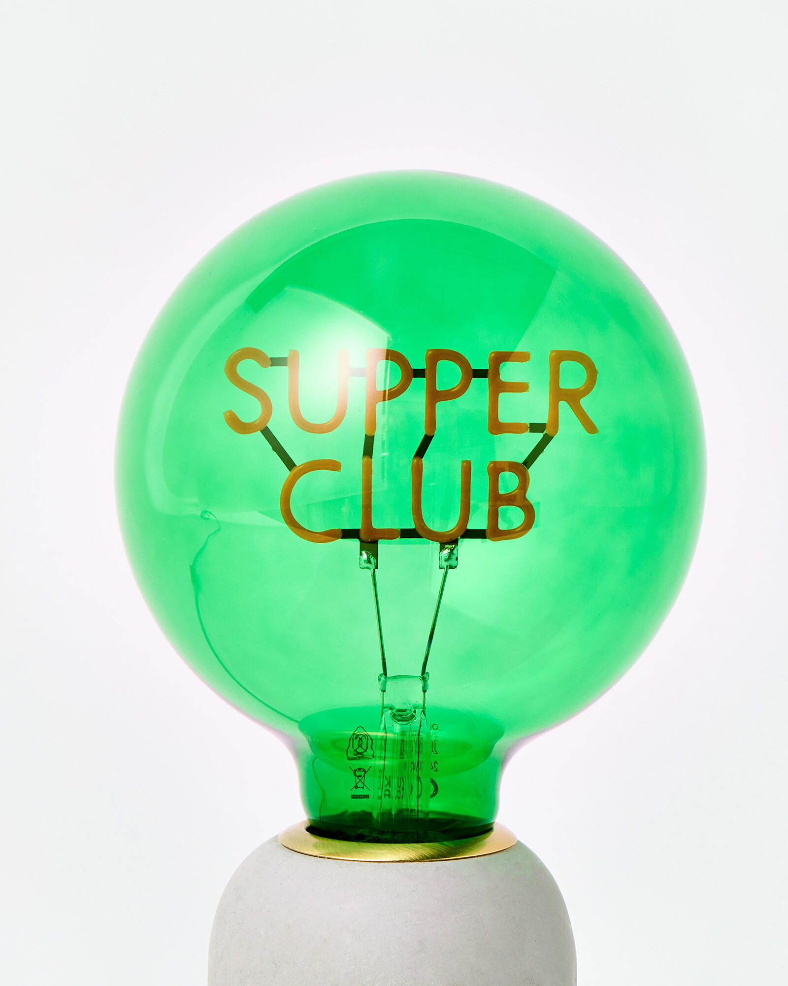 Supper Club Green E27 LED Light Bulb