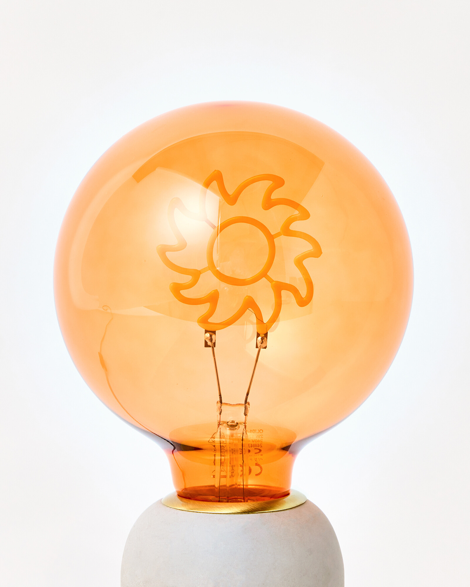 Sun Orange E27 LED Light Bulb